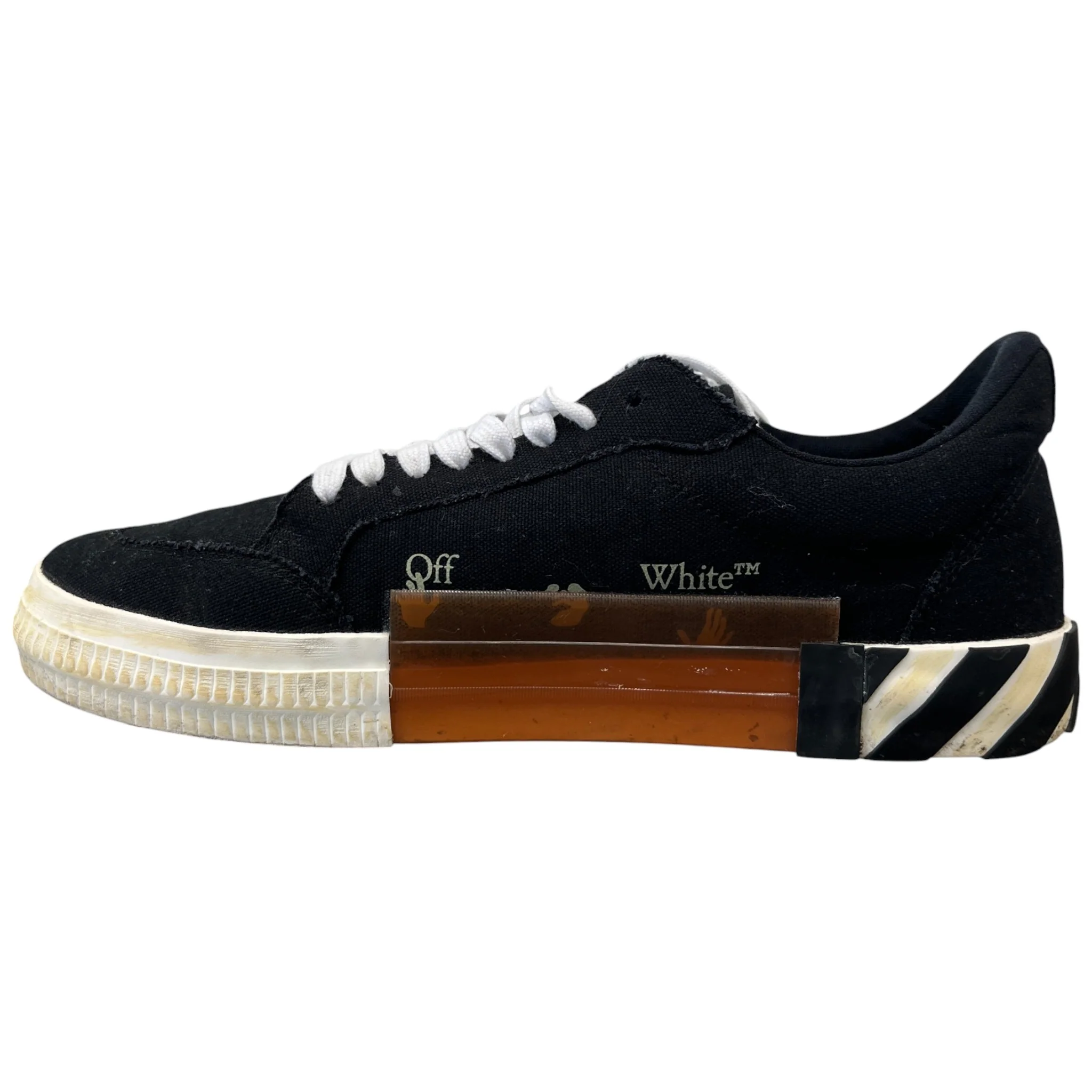 Men's Vulcanized Low Trainers Black Size EU 43 / UK 9 - Image 2