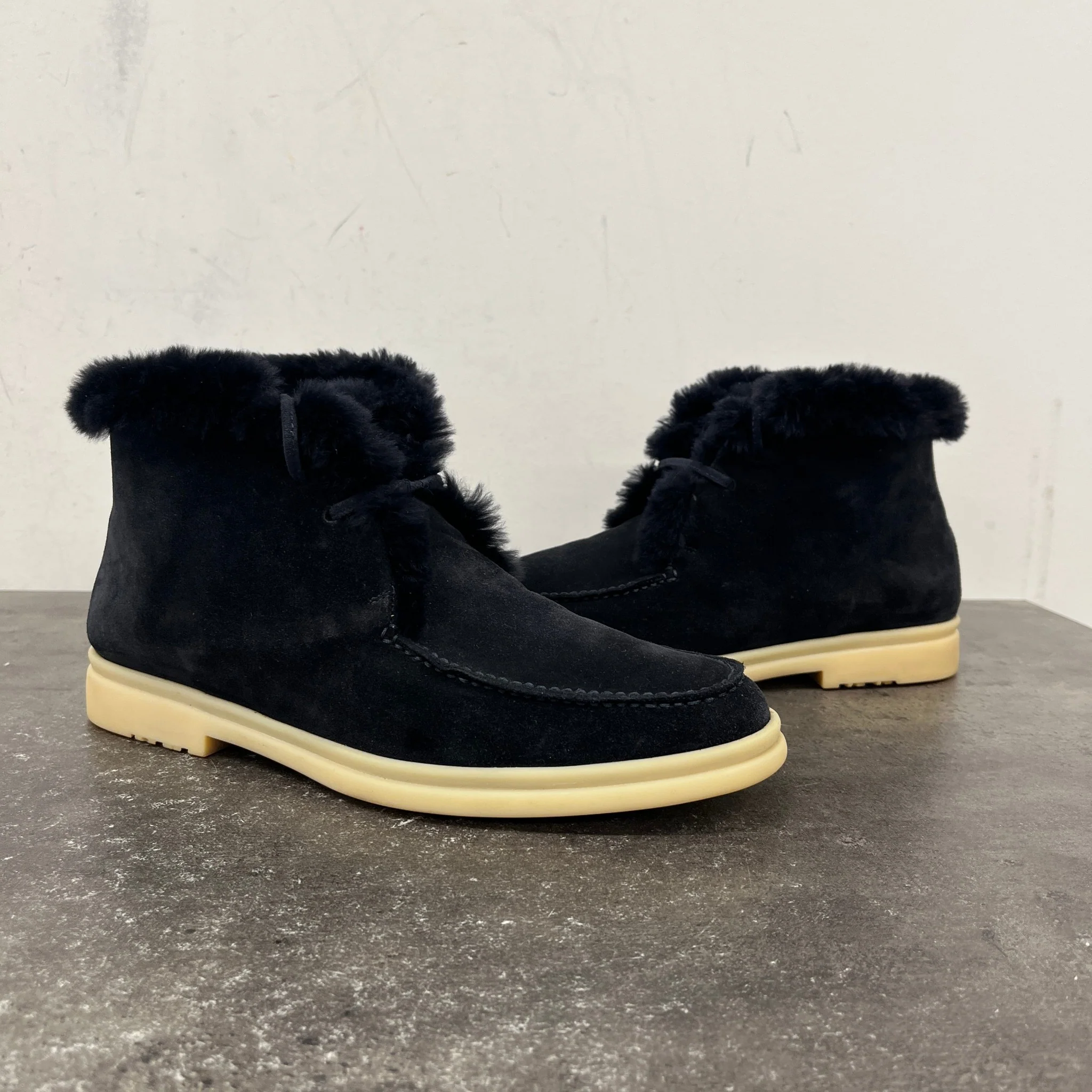 Men's Walk And Walk Fur Lined Boots Navy Size EU 40 / UK 6 - Image 11
