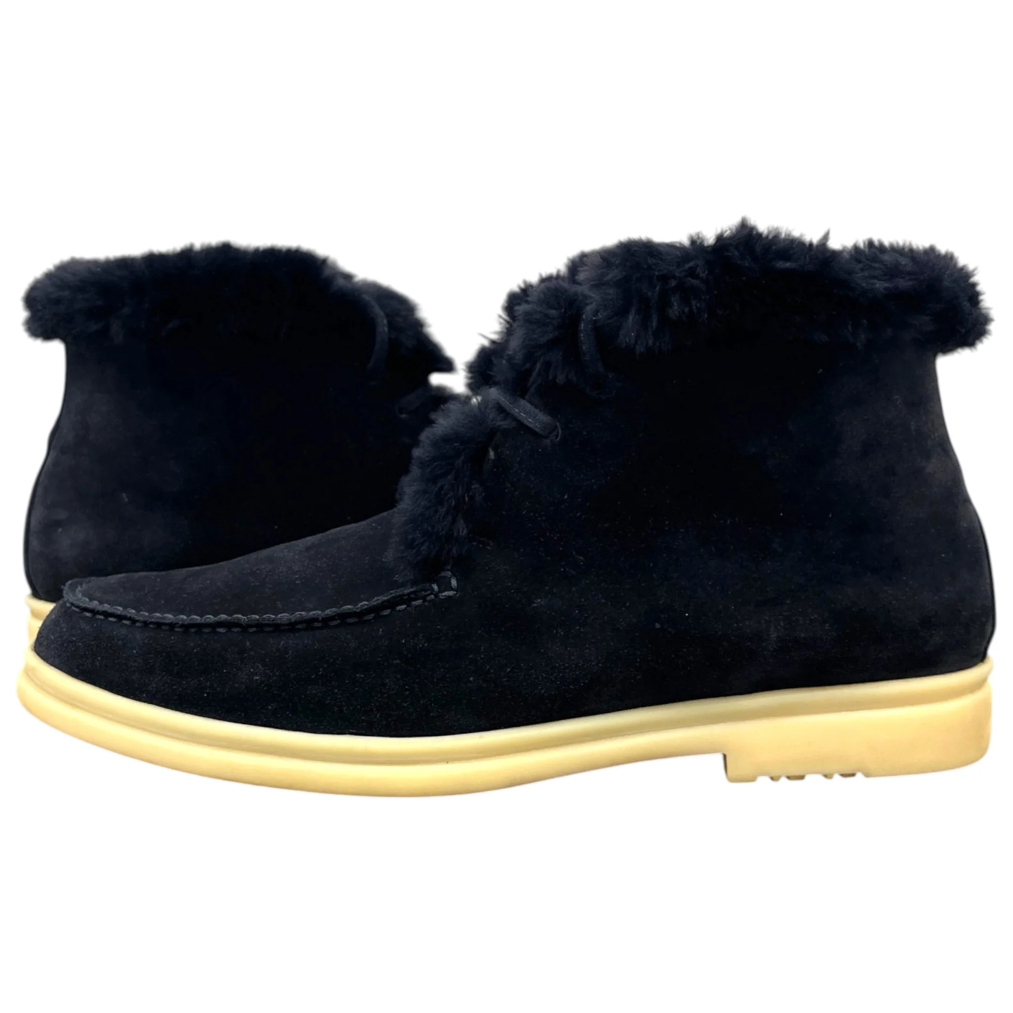 Men's Walk And Walk Fur Lined Boots Navy Size EU 40 / UK 6 - Image 3