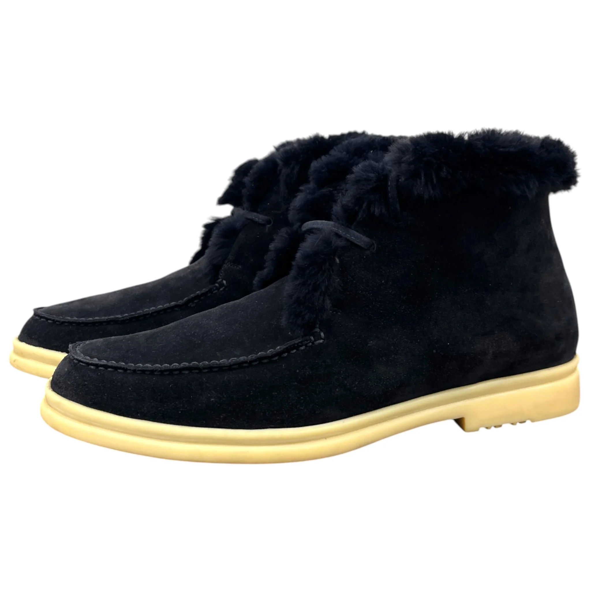 Men's Walk And Walk Fur Lined Boots Navy Size EU 40 / UK 6 - Image 8