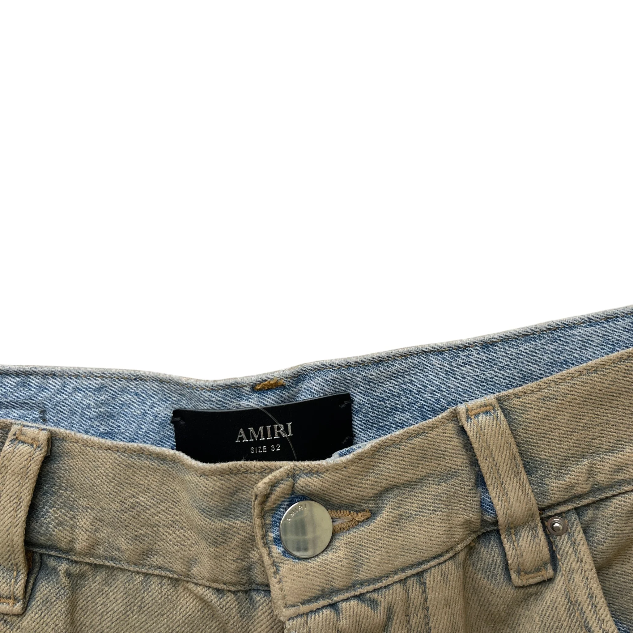 Men's Washed Baggy Jeans Blue Size Waist 32" - Image 7