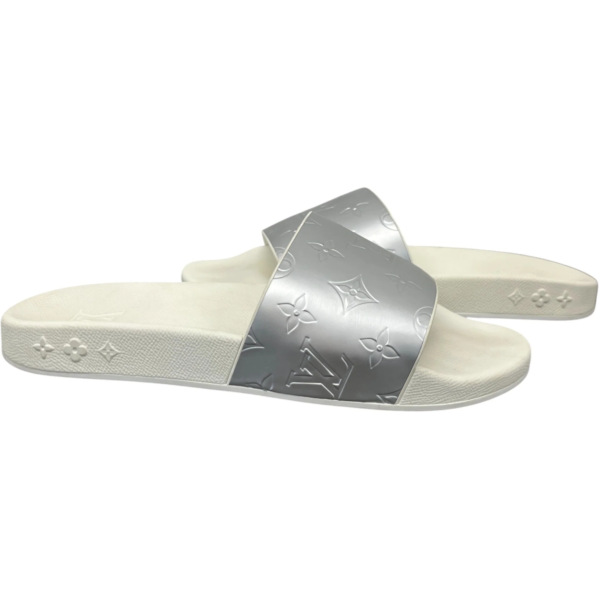 Men's Waterfront Mules Slides Silver Size EU 41 / UK 7 - Image 3
