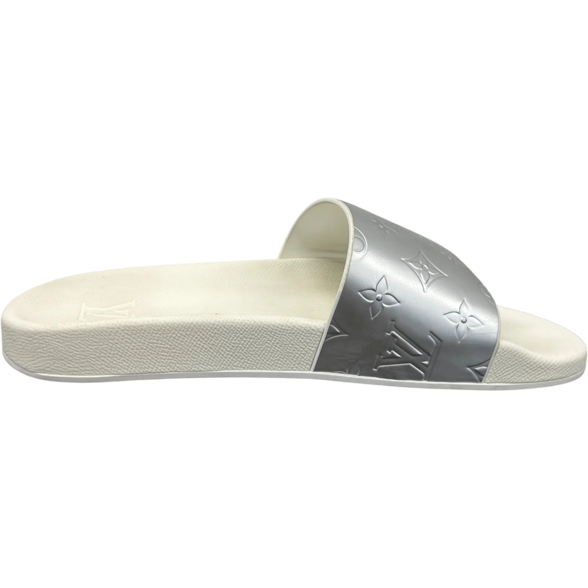 Men's Waterfront Mules Slides Silver Size EU 41 / UK 7 - Image 4