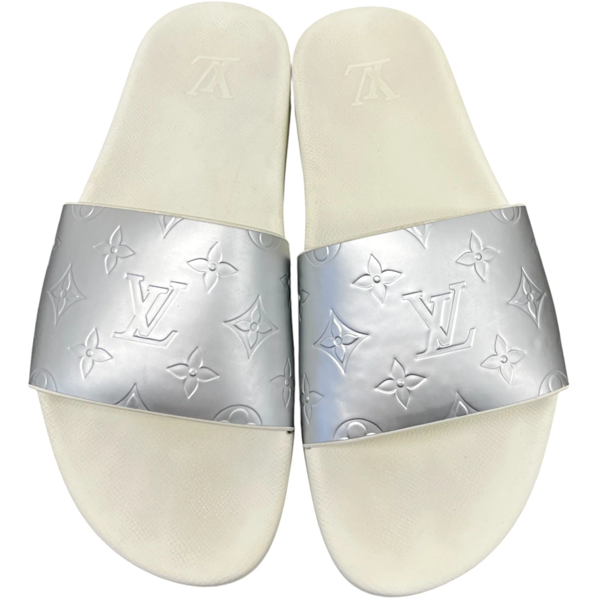 Men's Waterfront Mules Slides Silver Size EU 41 / UK 7 - Image 6