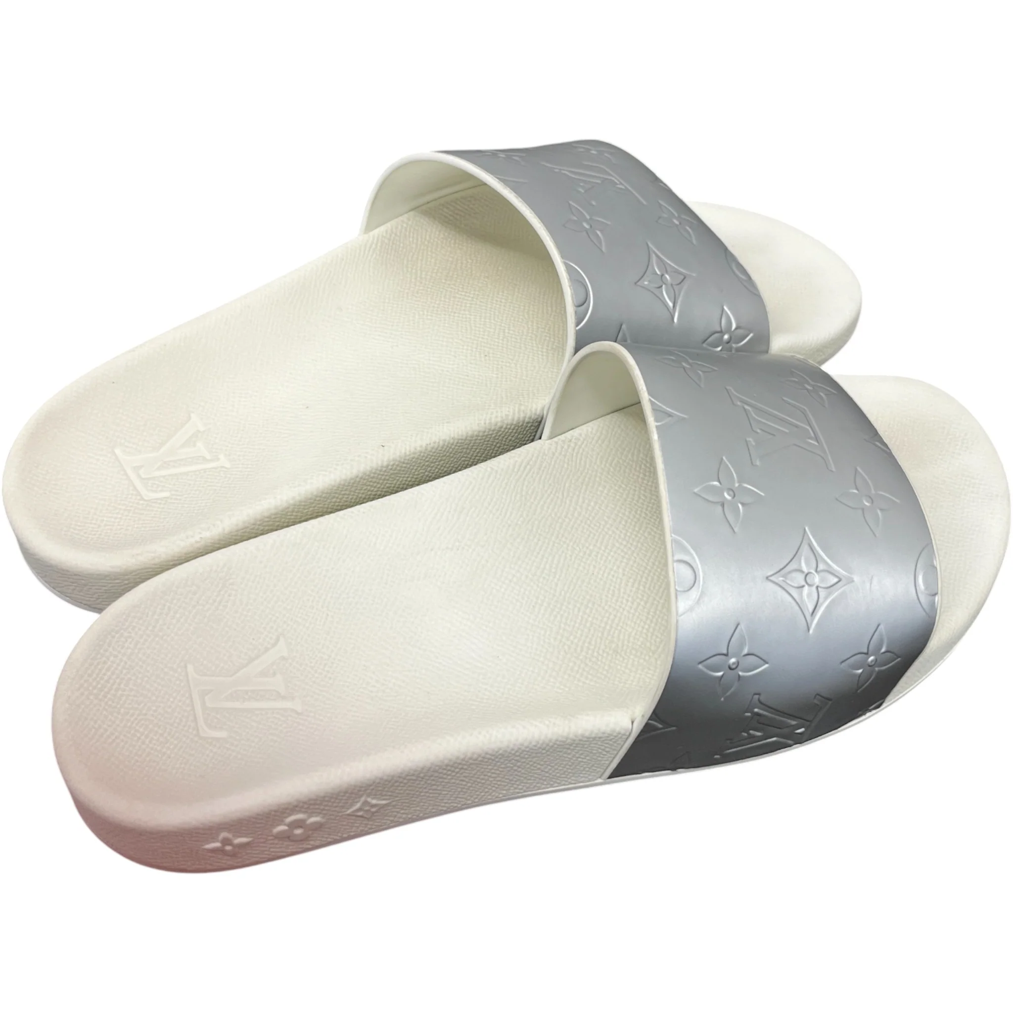 Men's Waterfront Mules Slides Silver Size EU 41 / UK 7 - Image 8