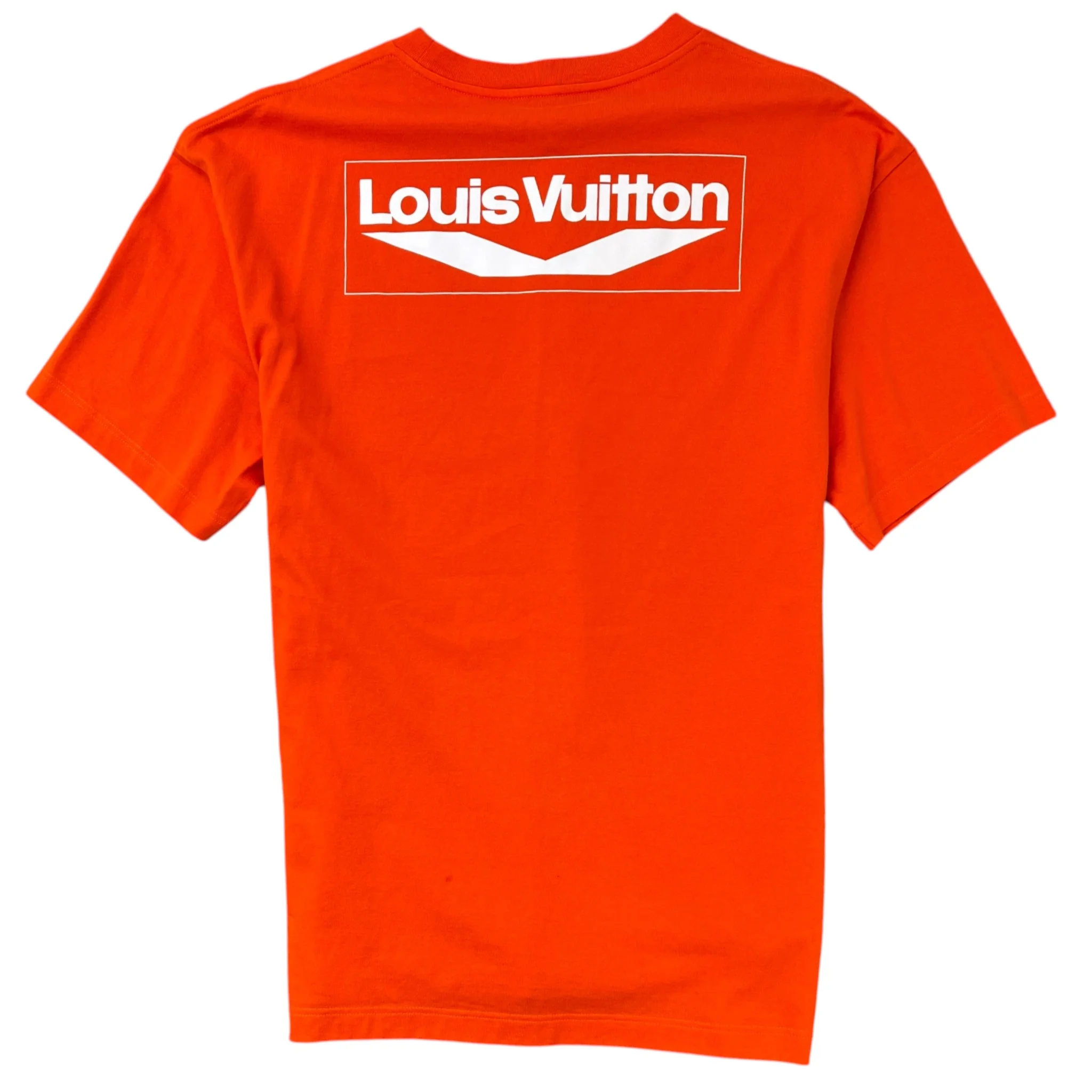 Men's Wave Logo T-Shirt Orange Size XL - Image 2