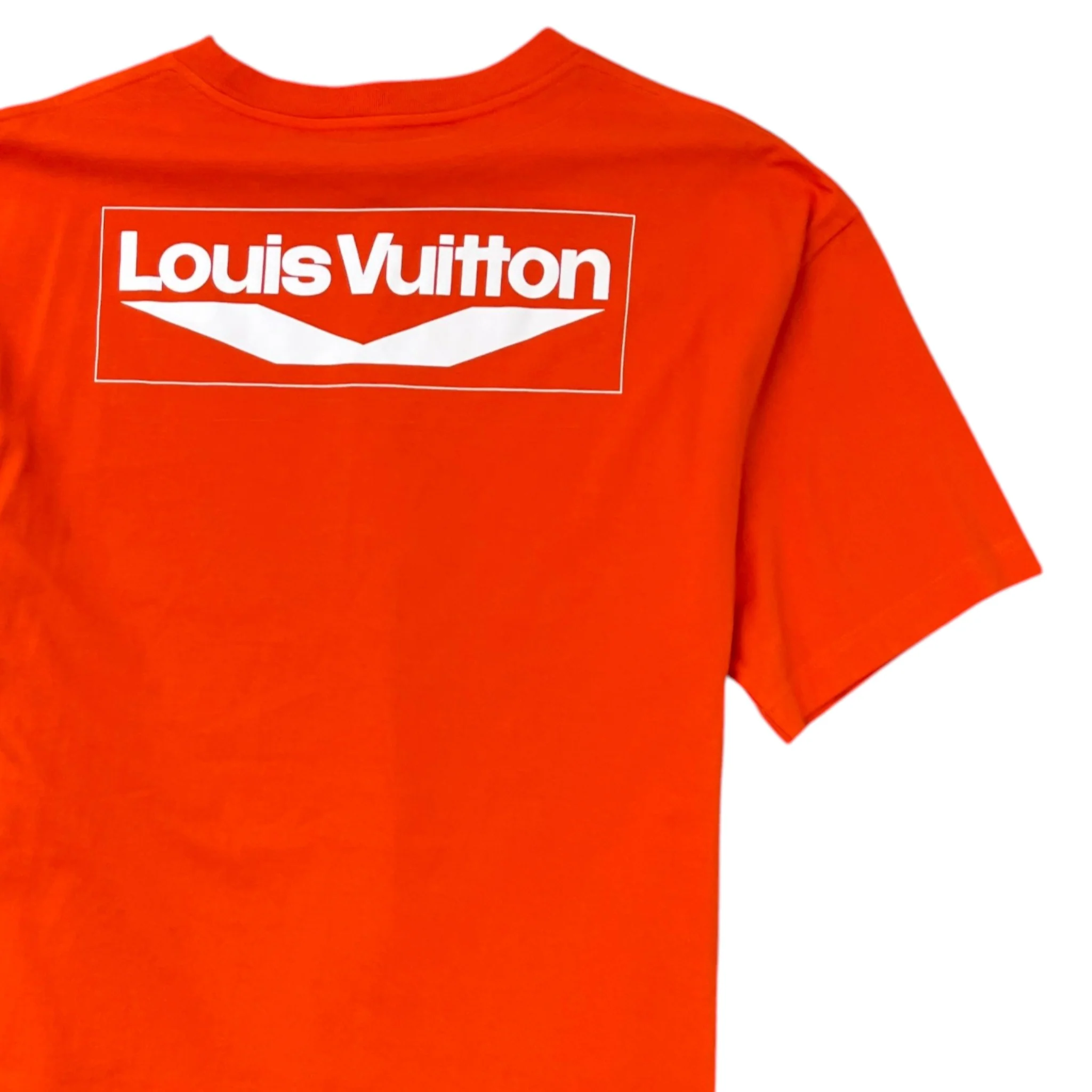 Men's Wave Logo T-Shirt Orange Size XL - Image 4