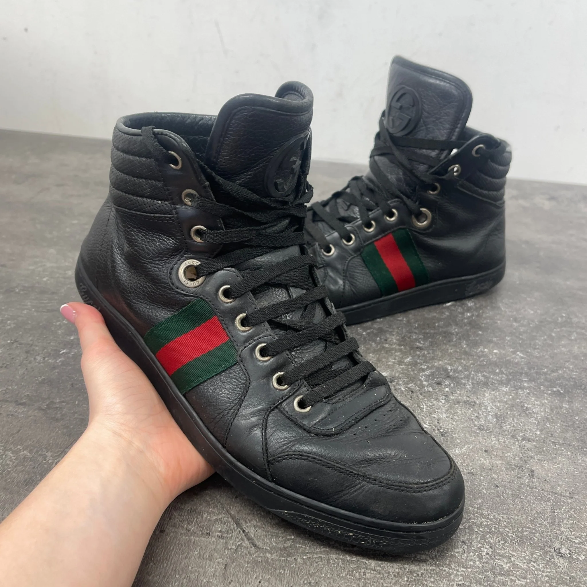 Men's Web High Trainers Black Size EU 41 / UK 7 - Image 12