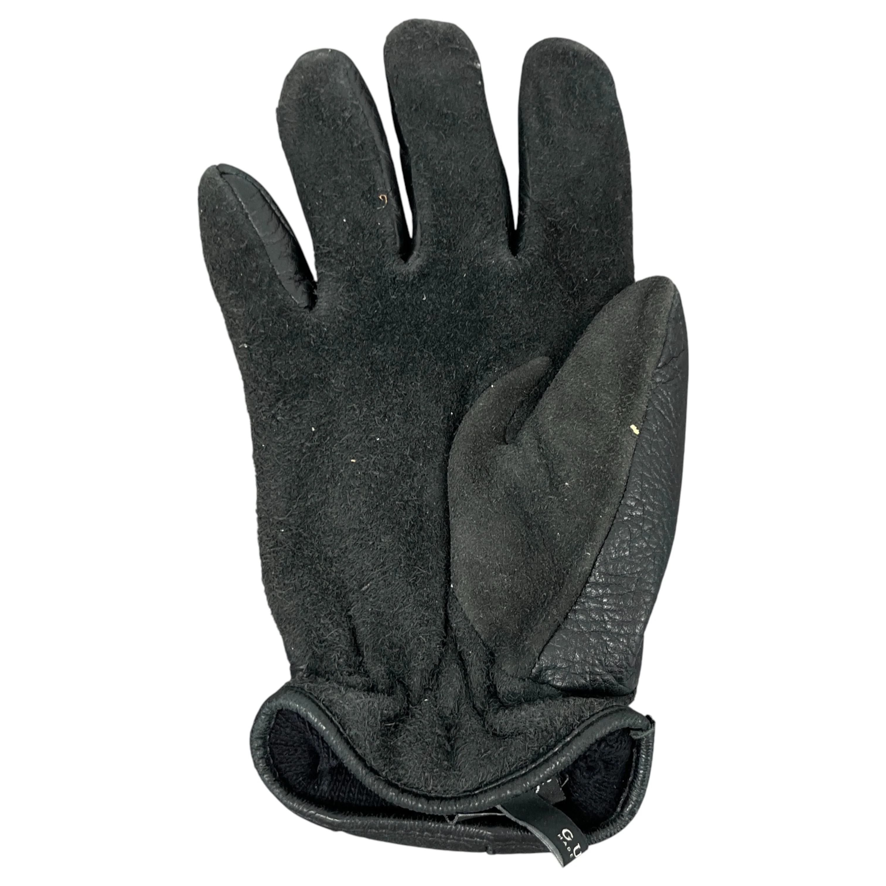 Men's Web Stripe Gloves Black - Image 3