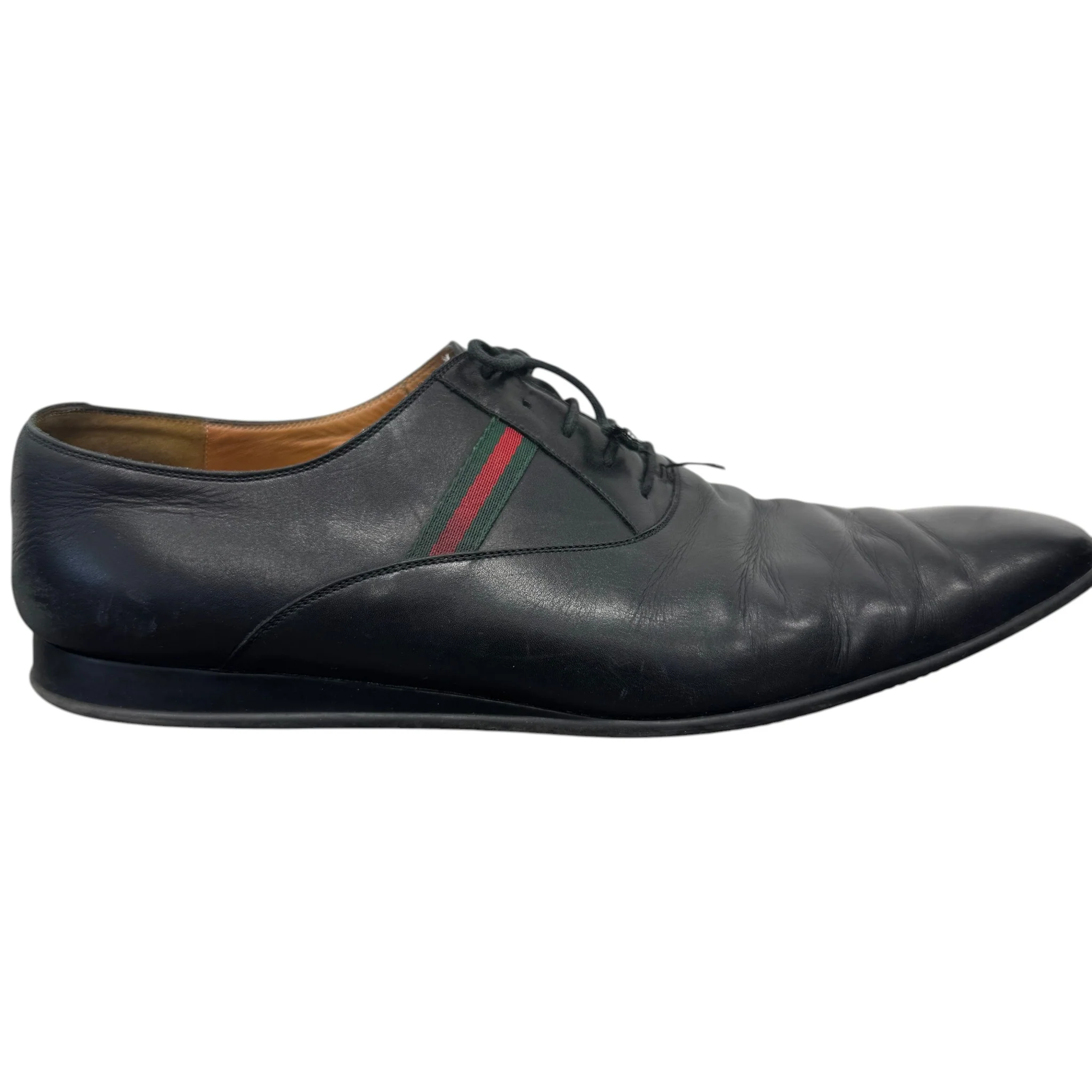 Men's Web Stripe Hebron Loafers Black Size EU 45.5 / UK 11.5