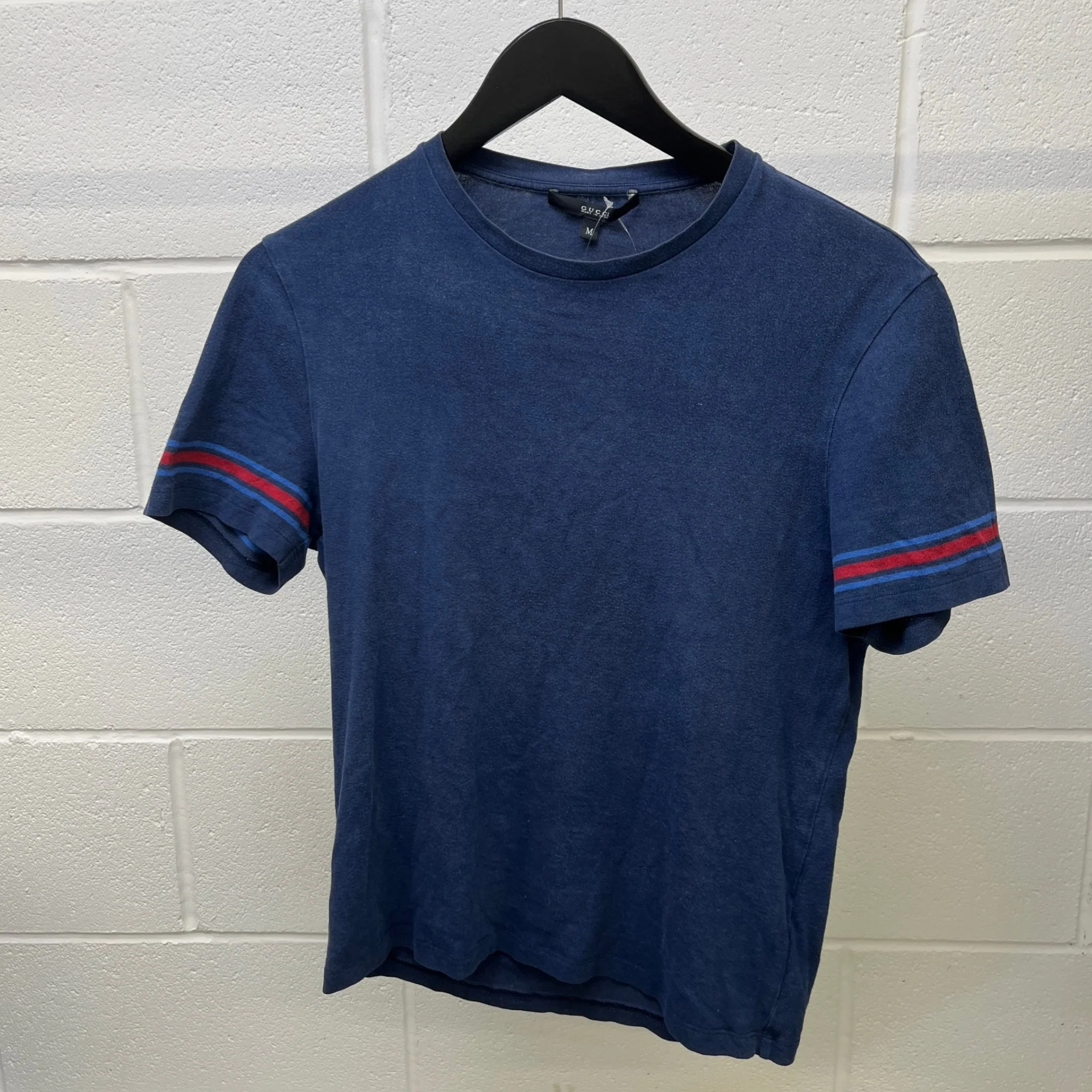 Men's Web T-Shirt Navy Size M - Image 7