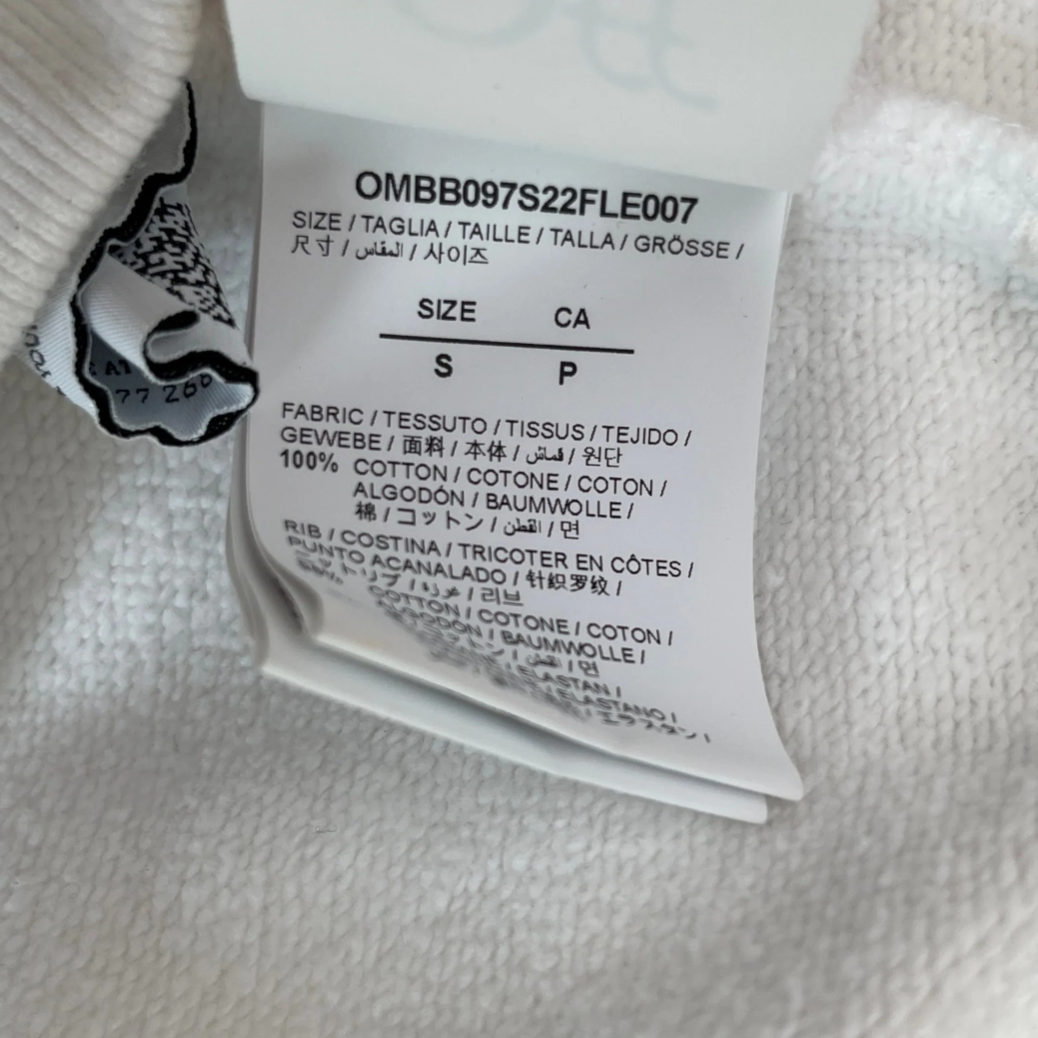 Men's Wizard Graffiti Hoodie White Size S - Image 6