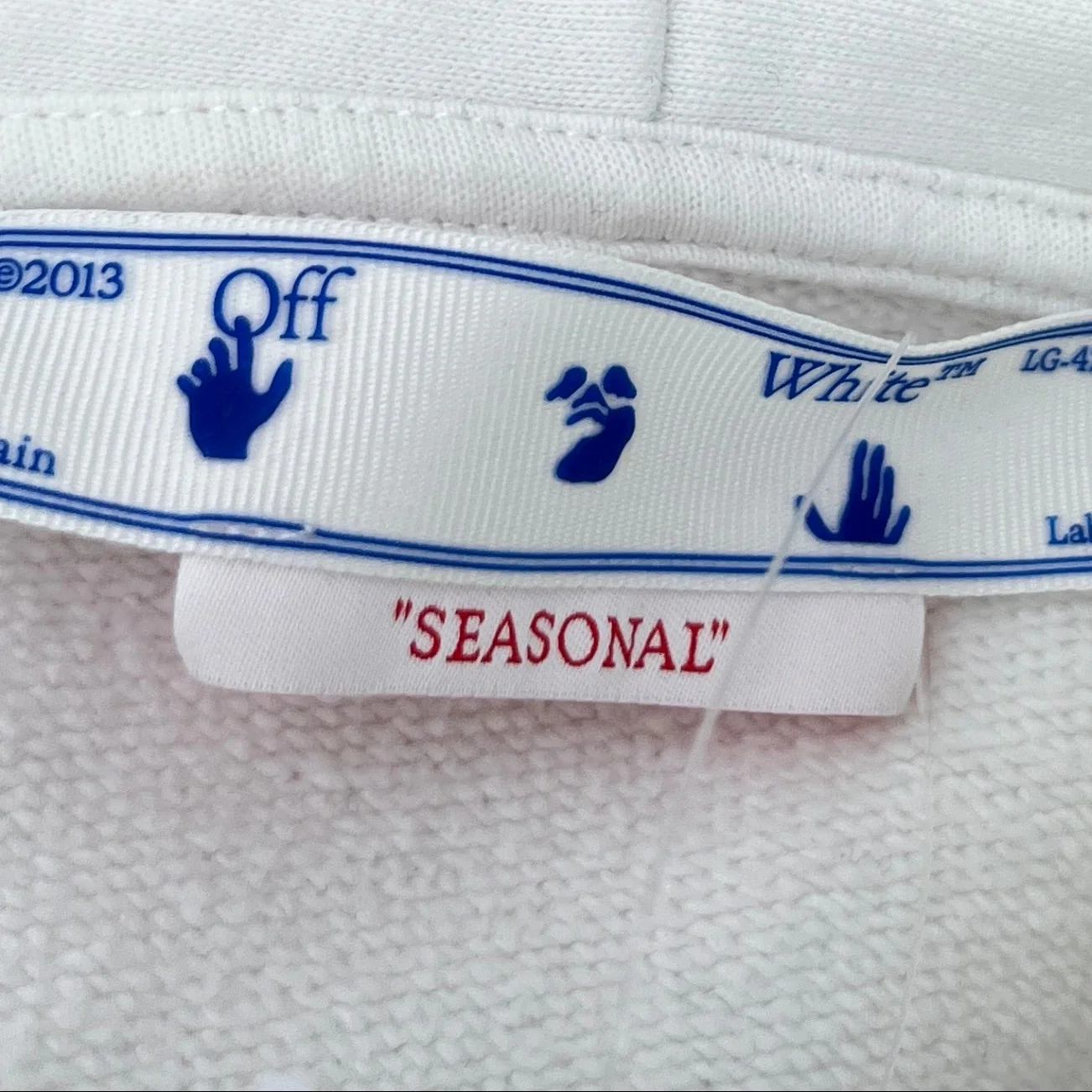 Men's Wizard Graffiti Hoodie White Size S - Image 7