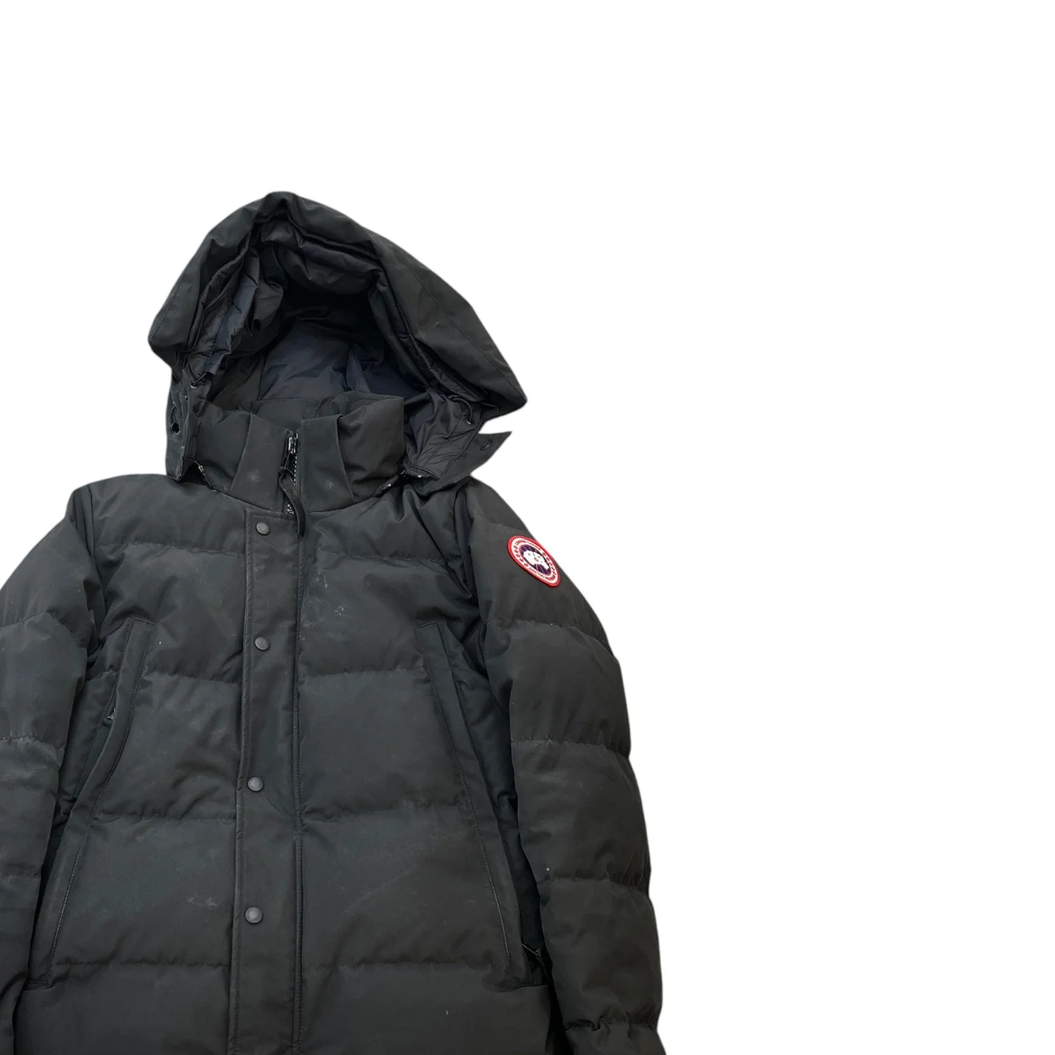 Men's Wyndham Parka Down Jacket Black Size M - Image 3