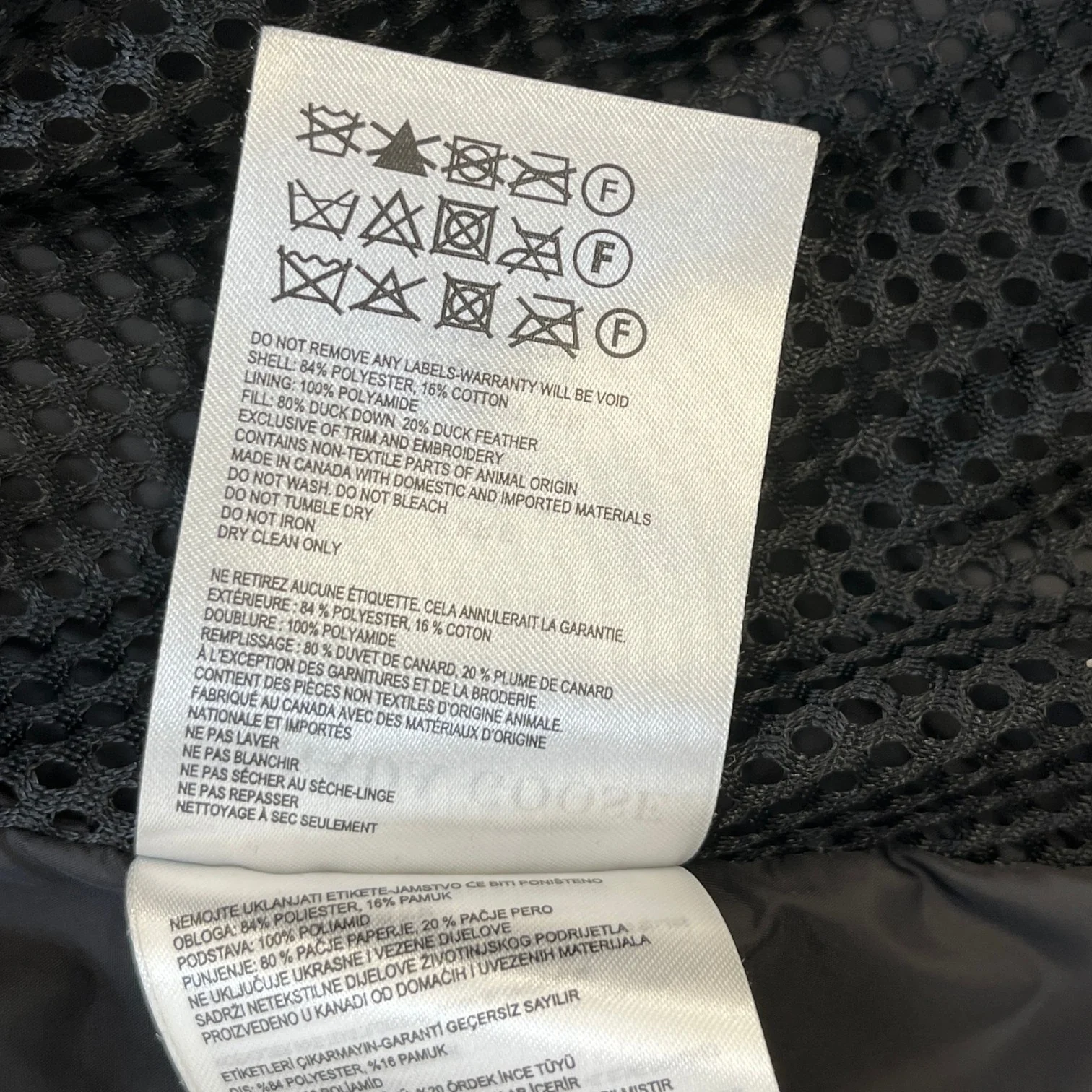 Men's Wyndham Parka Down Jacket Black Size M - Image 7