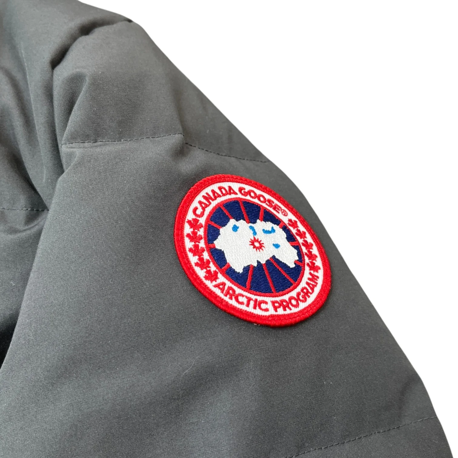 Men's Wyndham Parka Down Jacket Charcoal Size L - Image 6