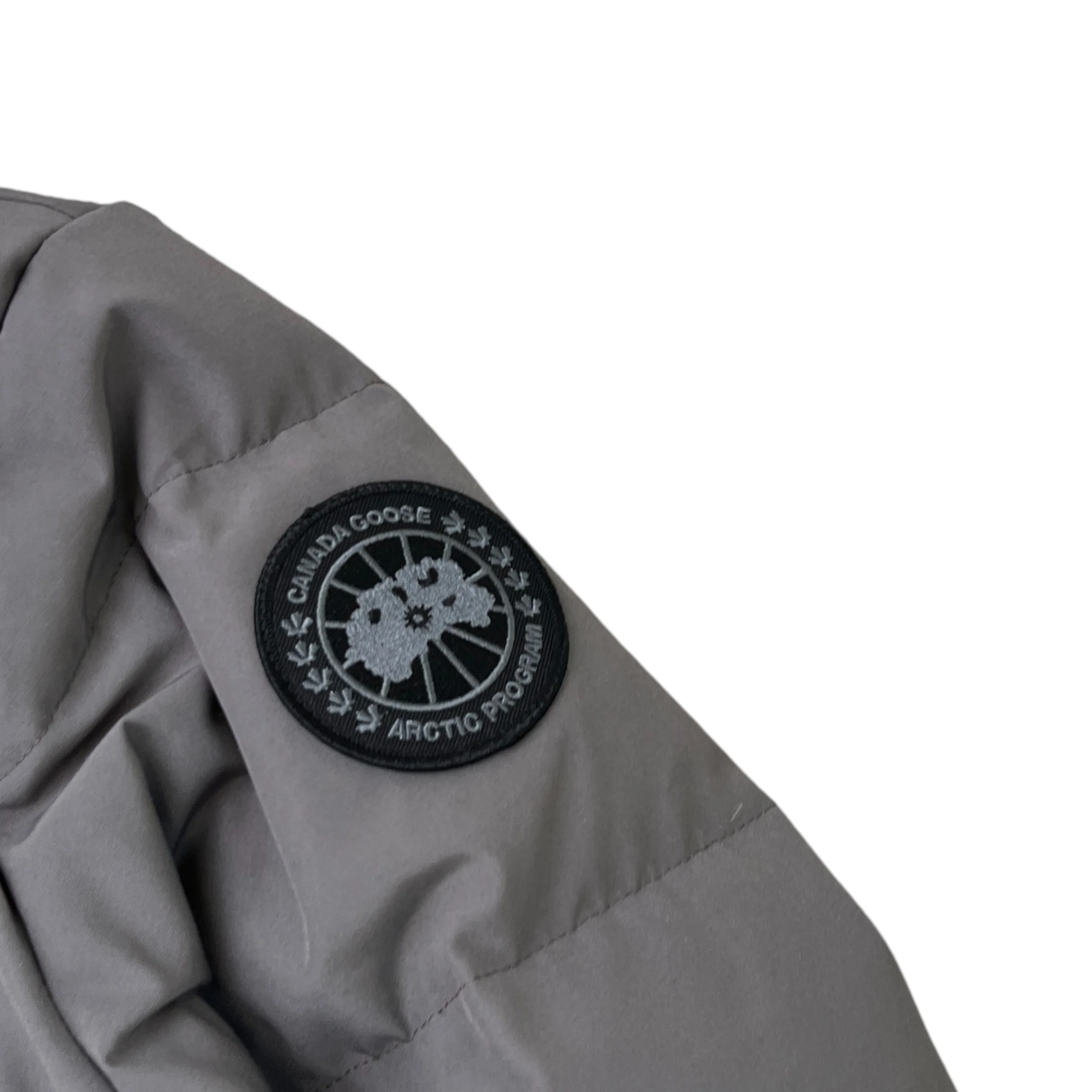 Men's Wyndham Parka Down Jacket Grey Size S - Image 5