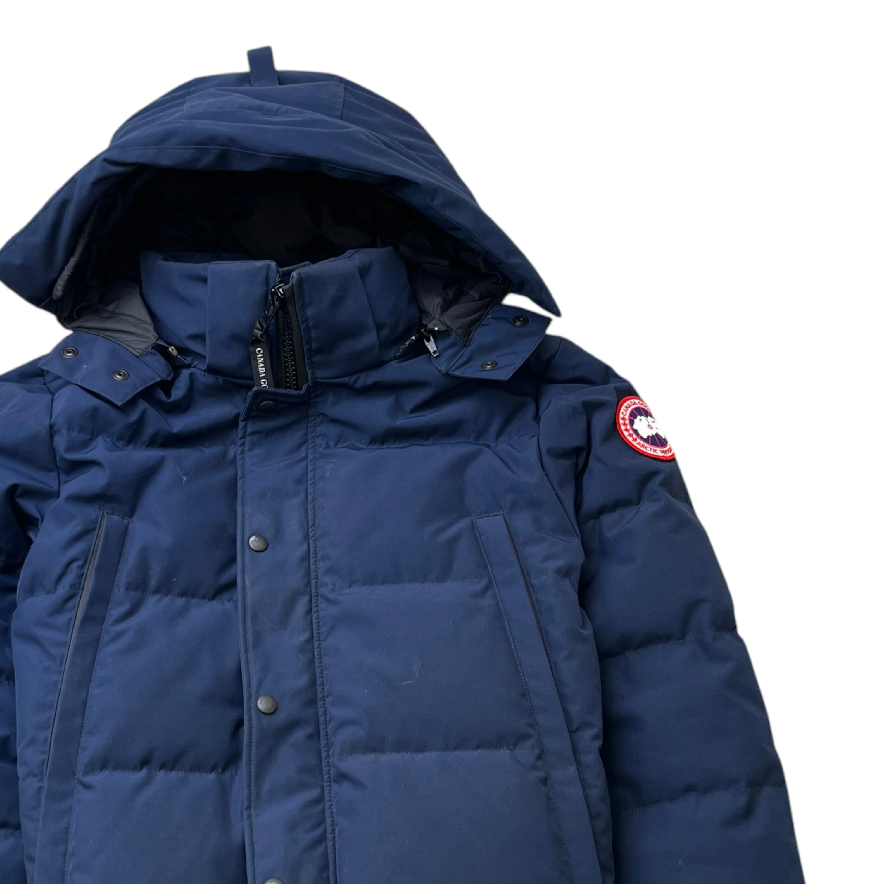Men's Wyndham Parka Down Jacket Navy Size M - Image 3