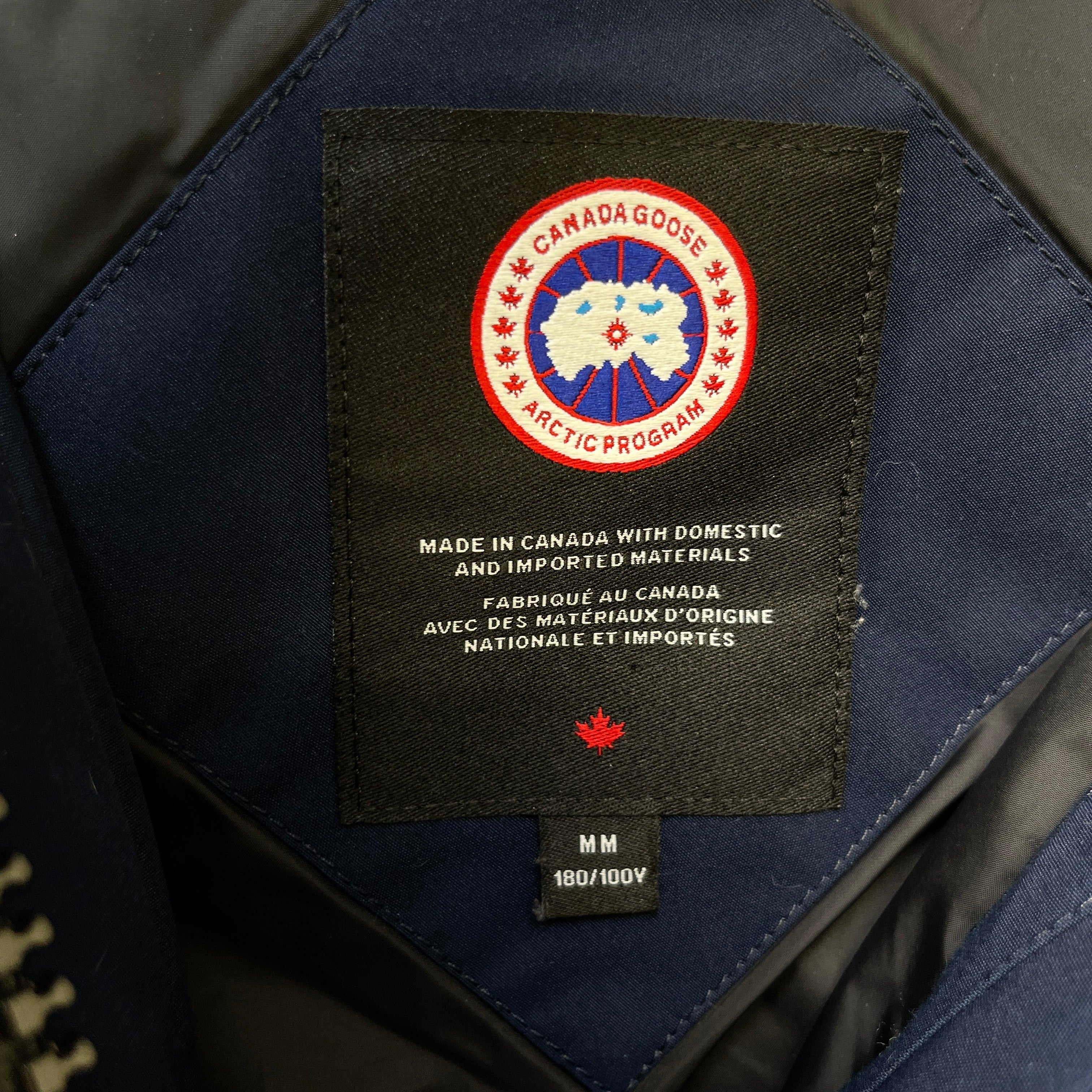 Men's Wyndham Parka Down Jacket Navy Size M - Image 7