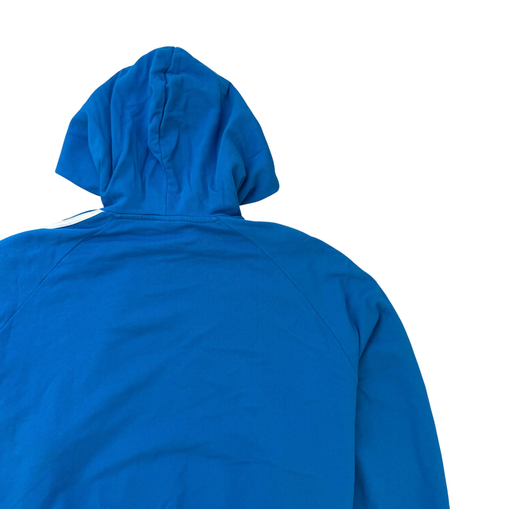 Men's X Adidas Embroidered Logo Hoodie Blue Size S - Image 4