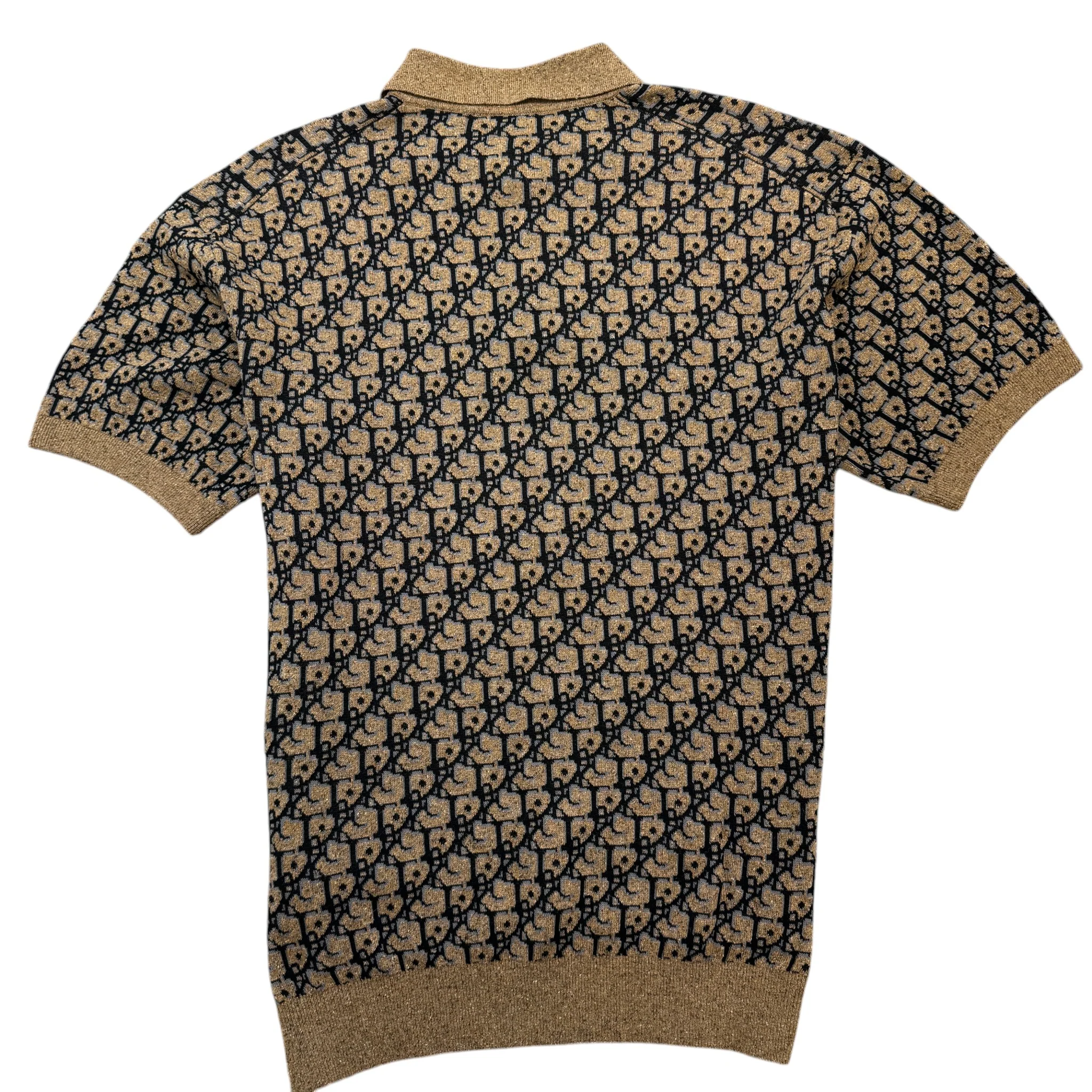 Men's X Cactus Jack Oversized Oblique Polo Shirt Brown Size XS - Image 2