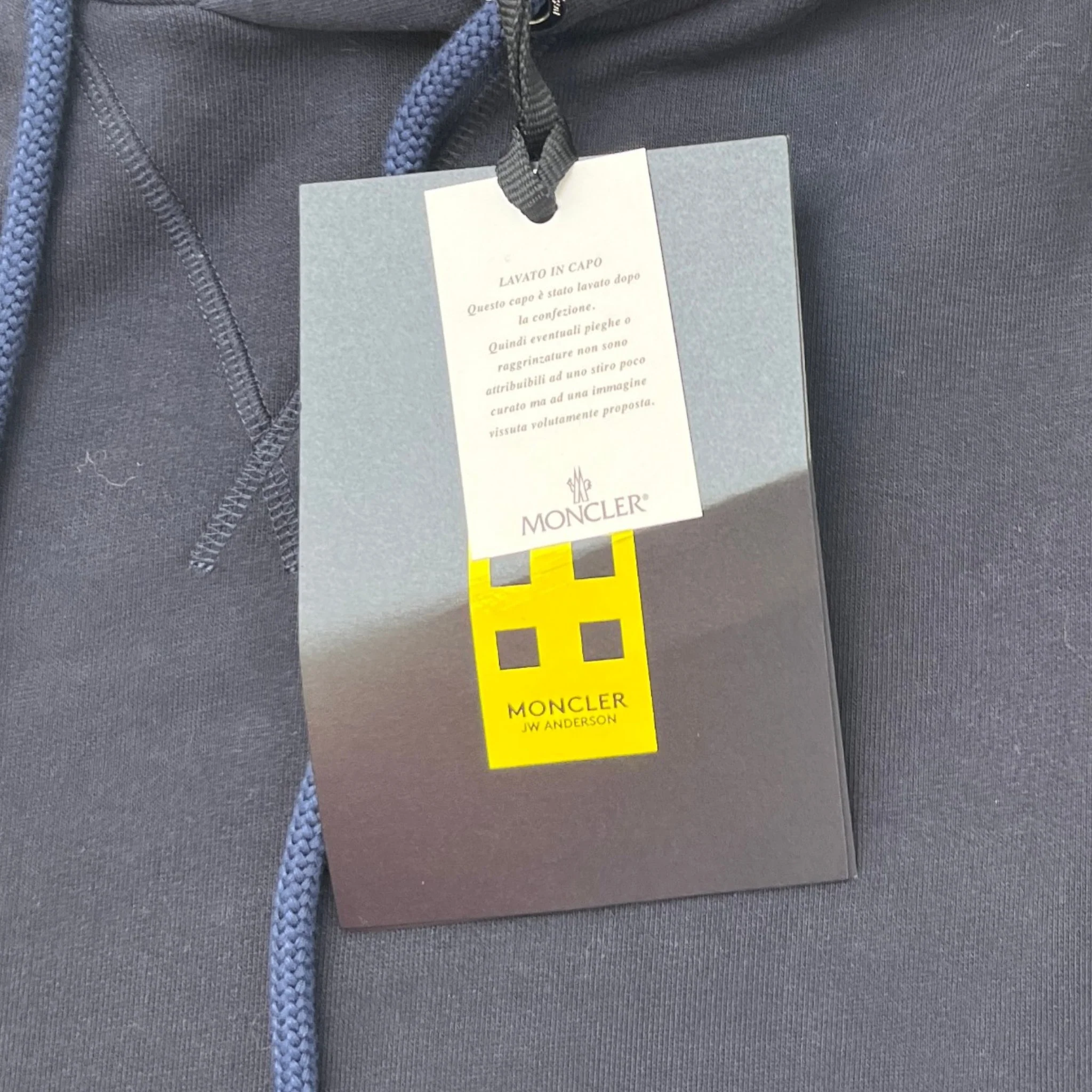 Men's X Jw Anderson Hoodie Navy Size S - Image 6