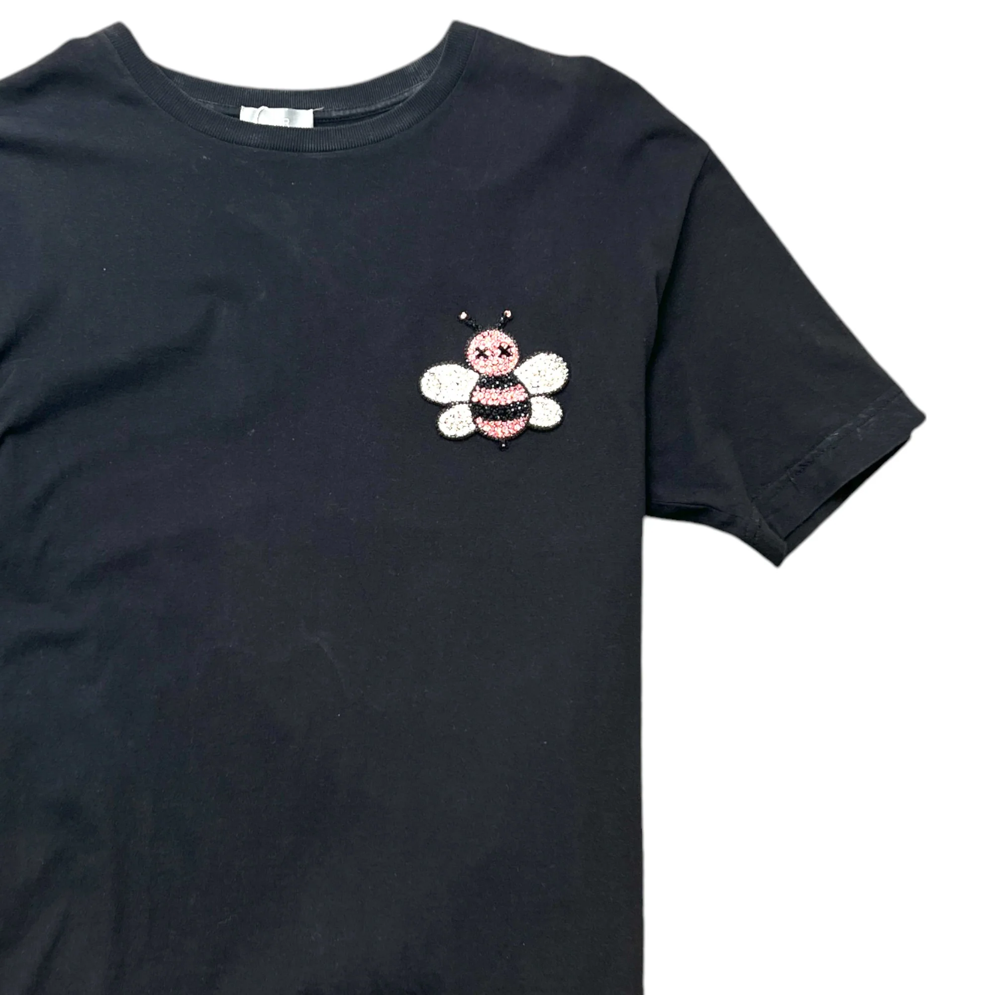 Men's X Kaws Crystal Bee T-Shirt Black Size M - Image 3