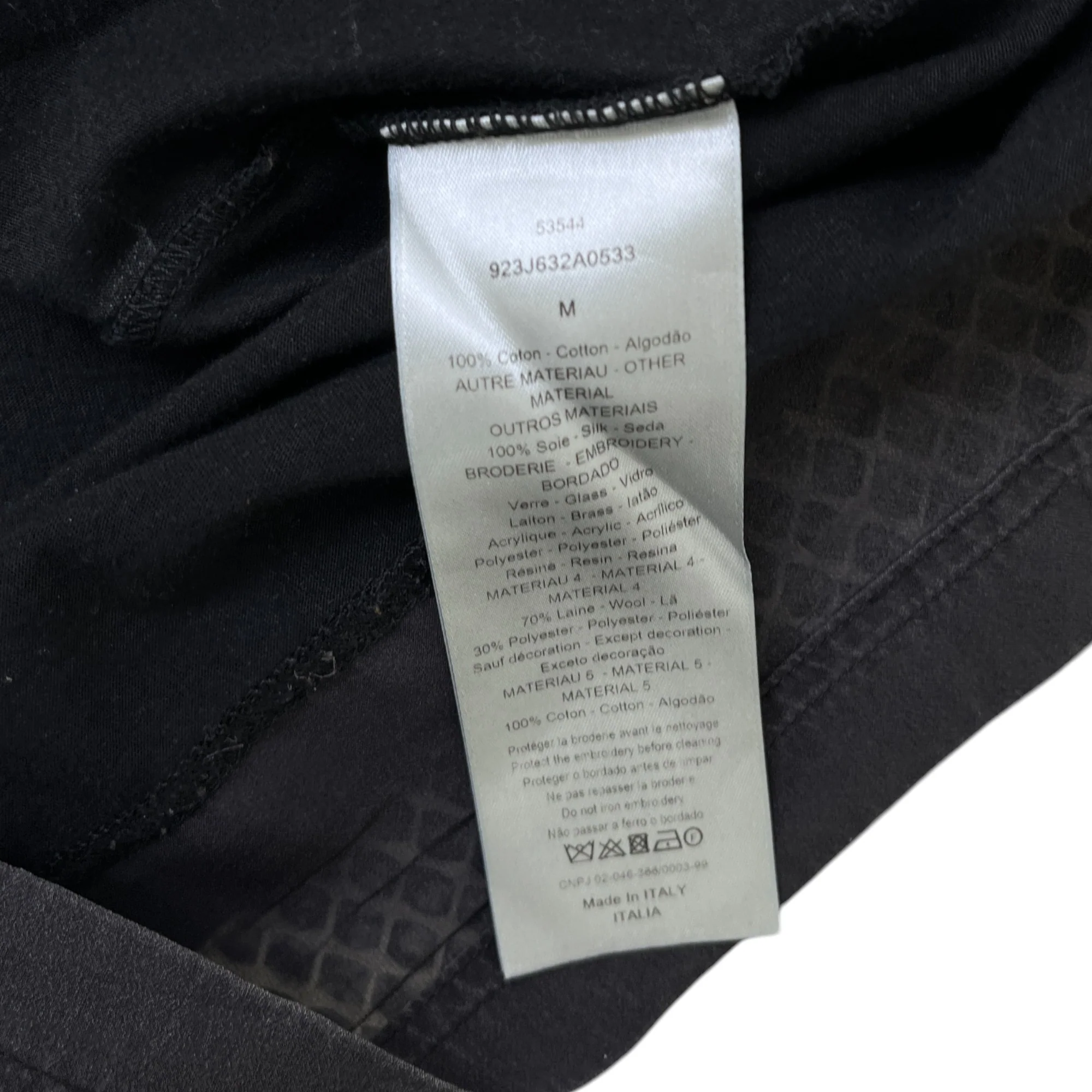 Men's X Kaws Crystal Bee T-Shirt Black Size M - Image 7