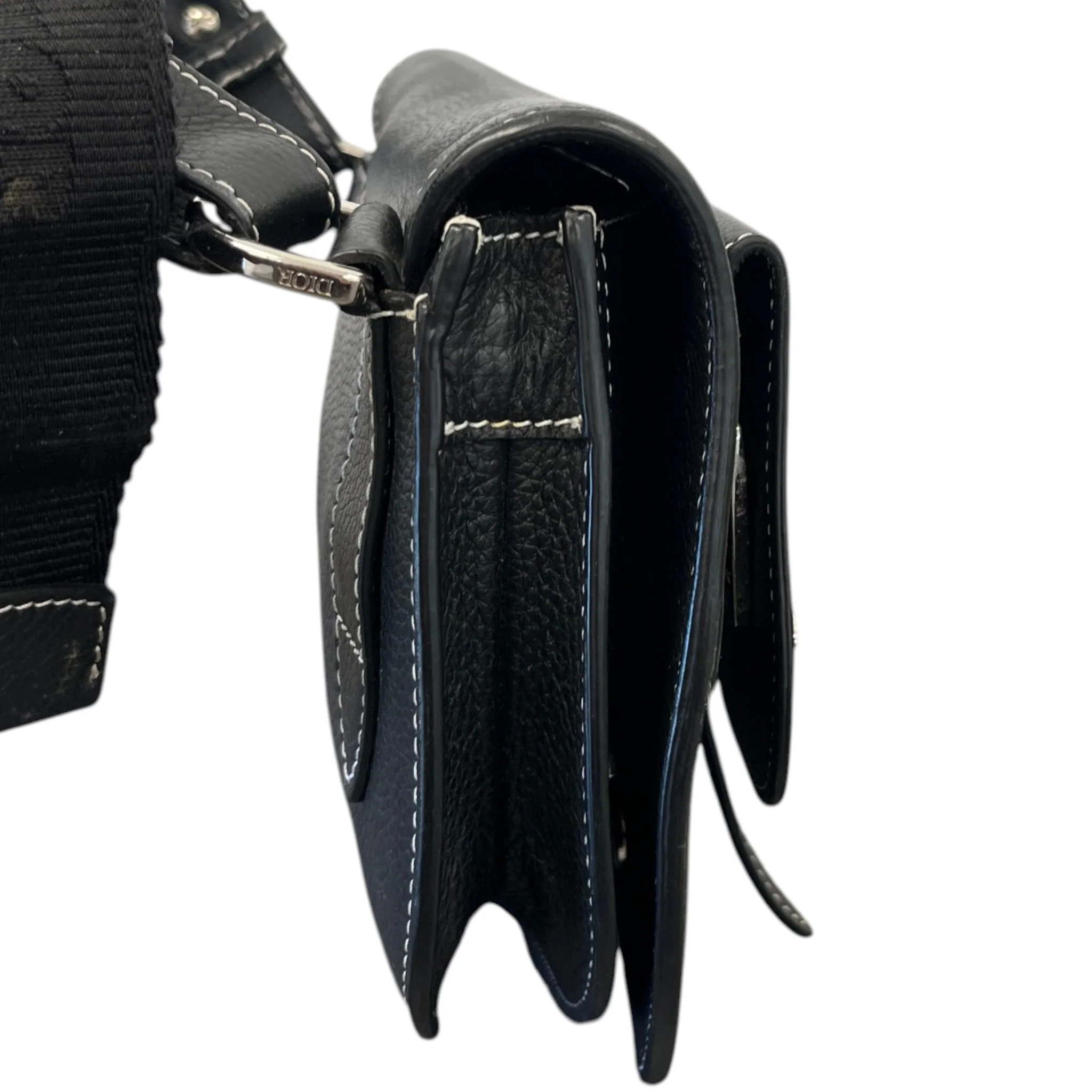 Men's X Kaws Saddle Messenger Bag Black - Image 5