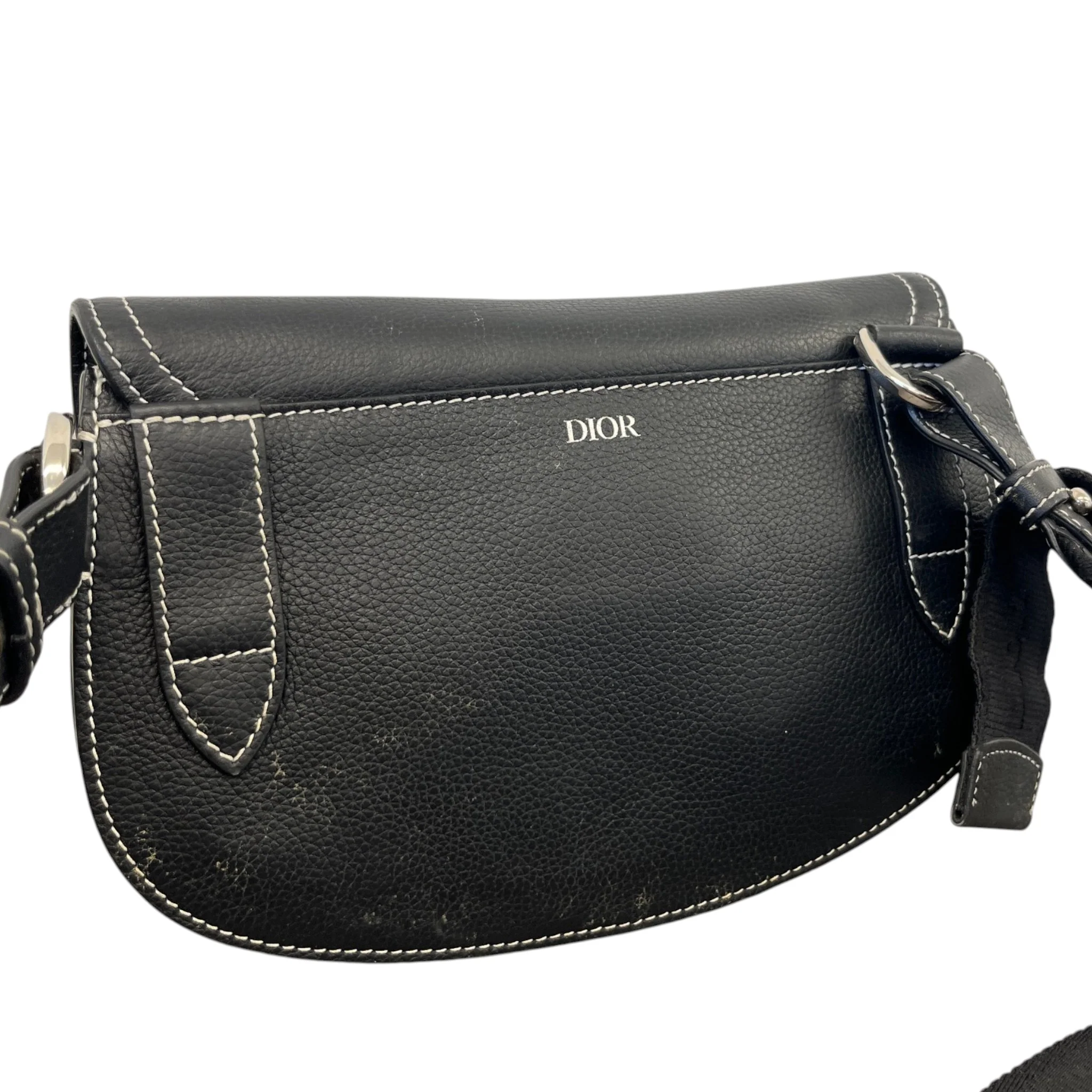 Men's X Kaws Saddle Messenger Bag Black - Image 7