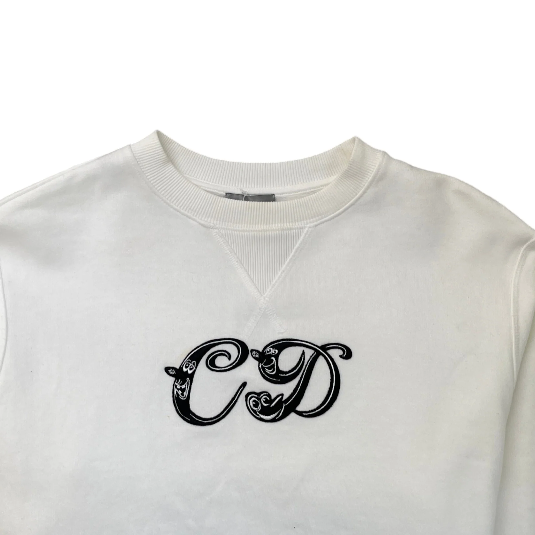 Men's X Kenny Scharf Cd Embroidery Sweatshirt White Size S - Image 5