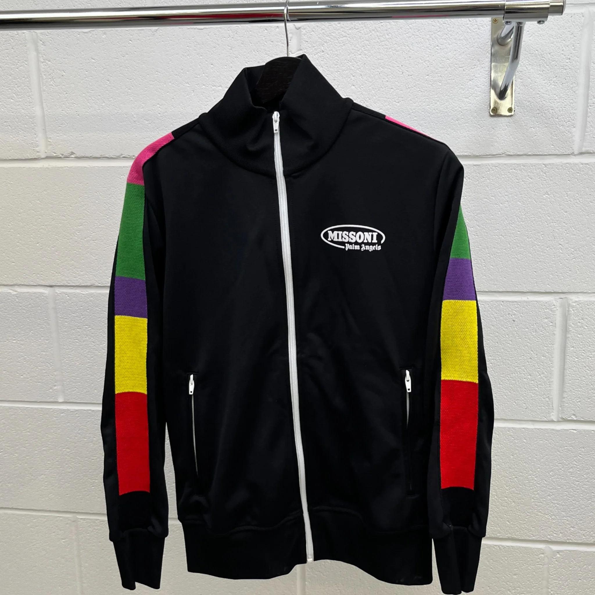 Men's X Missoni Track Jacket Black Size M - Image 8