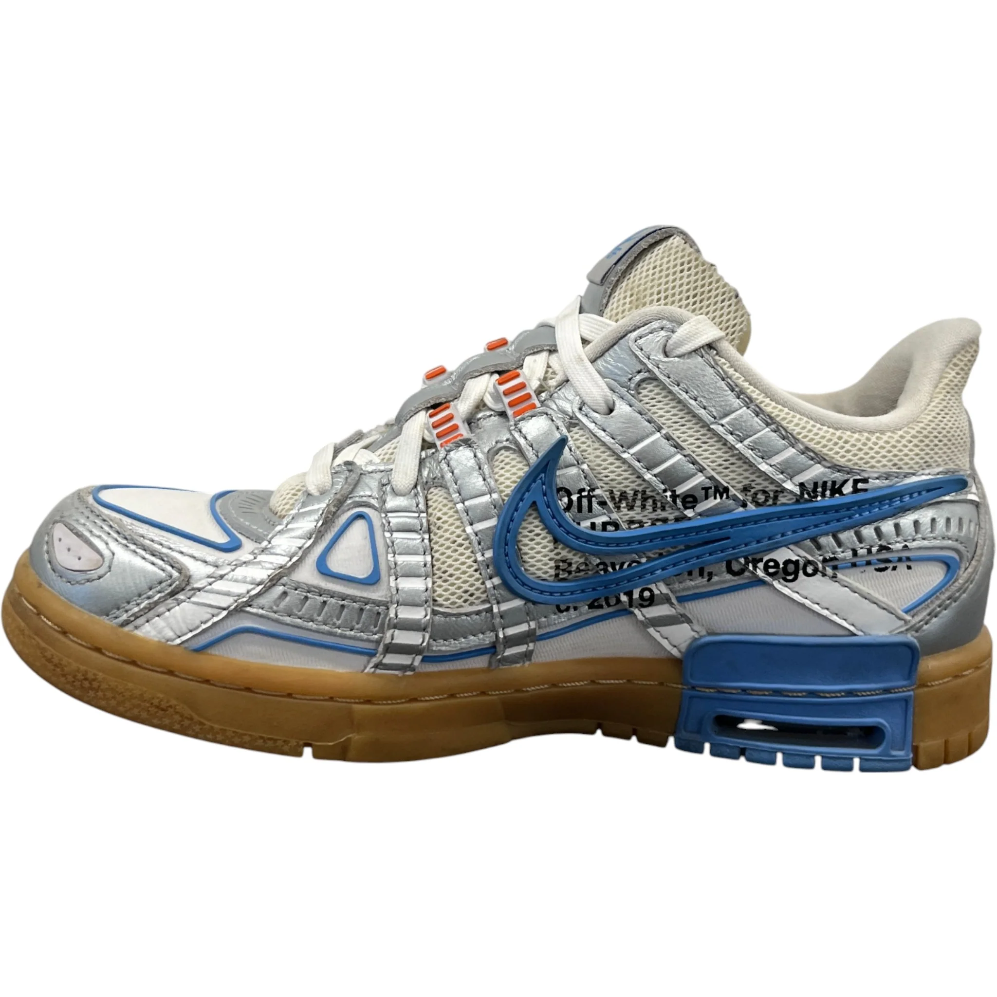 Men's X Nike Air Rubber Dunk Unc Low Trainers Blue Size EU 39 / UK 5 - Image 2