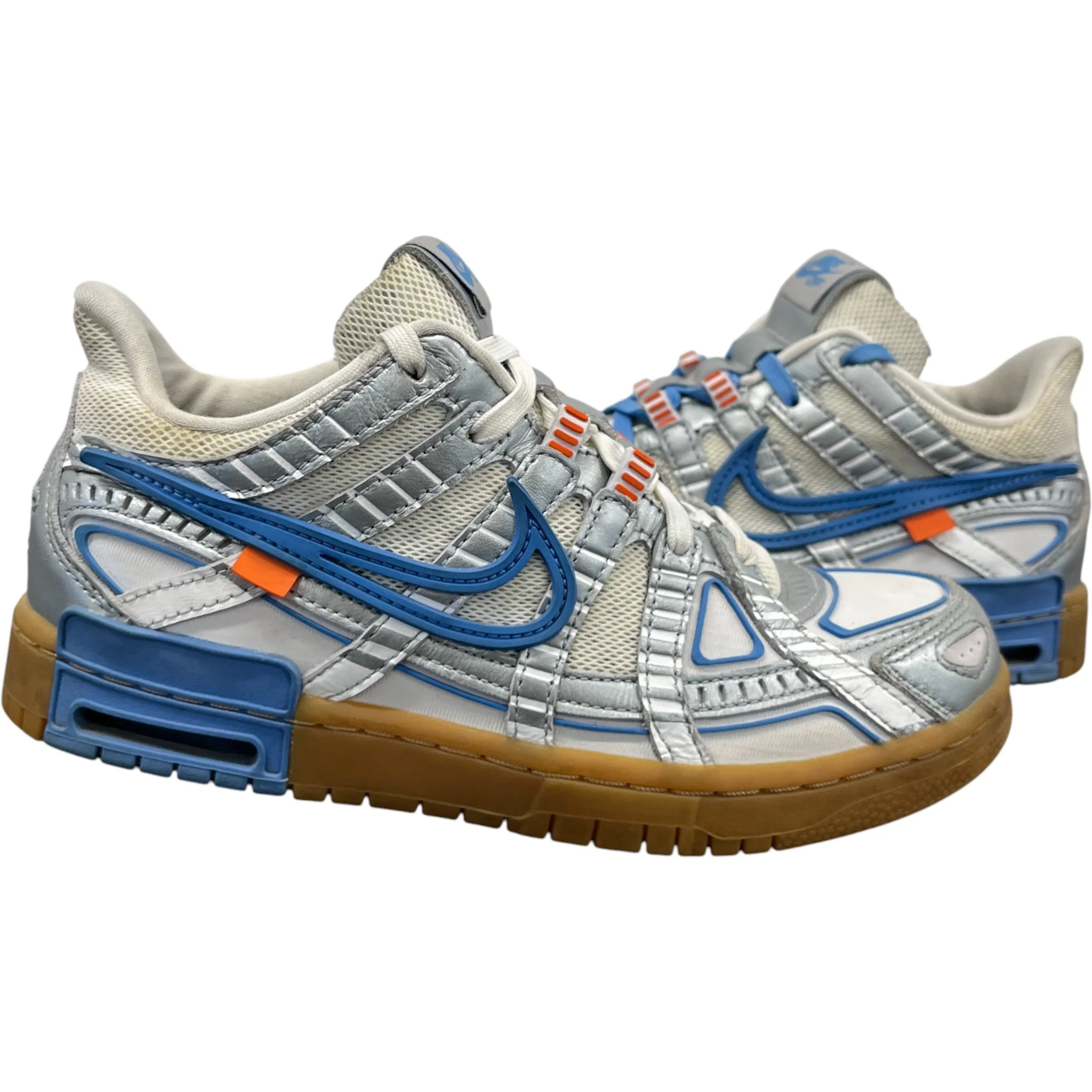 Men's X Nike Air Rubber Dunk Unc Low Trainers Blue Size EU 39 / UK 5 - Image 3