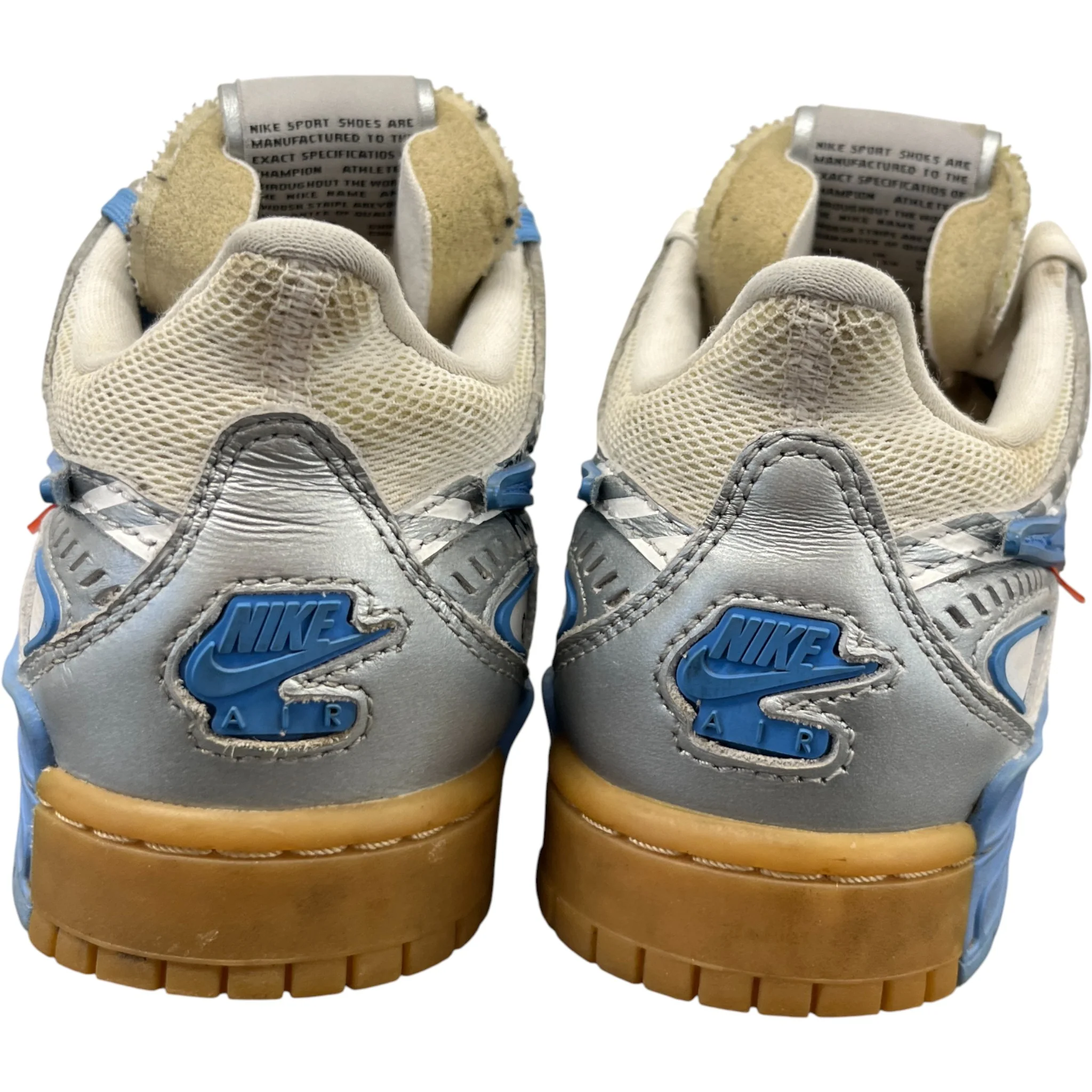 Men's X Nike Air Rubber Dunk Unc Low Trainers Blue Size EU 39 / UK 5 - Image 7