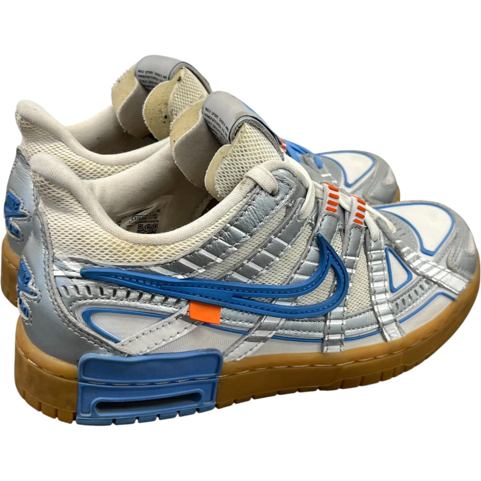 Men's X Nike Air Rubber Dunk Unc Low Trainers Blue Size EU 39 / UK 5 - Image 8
