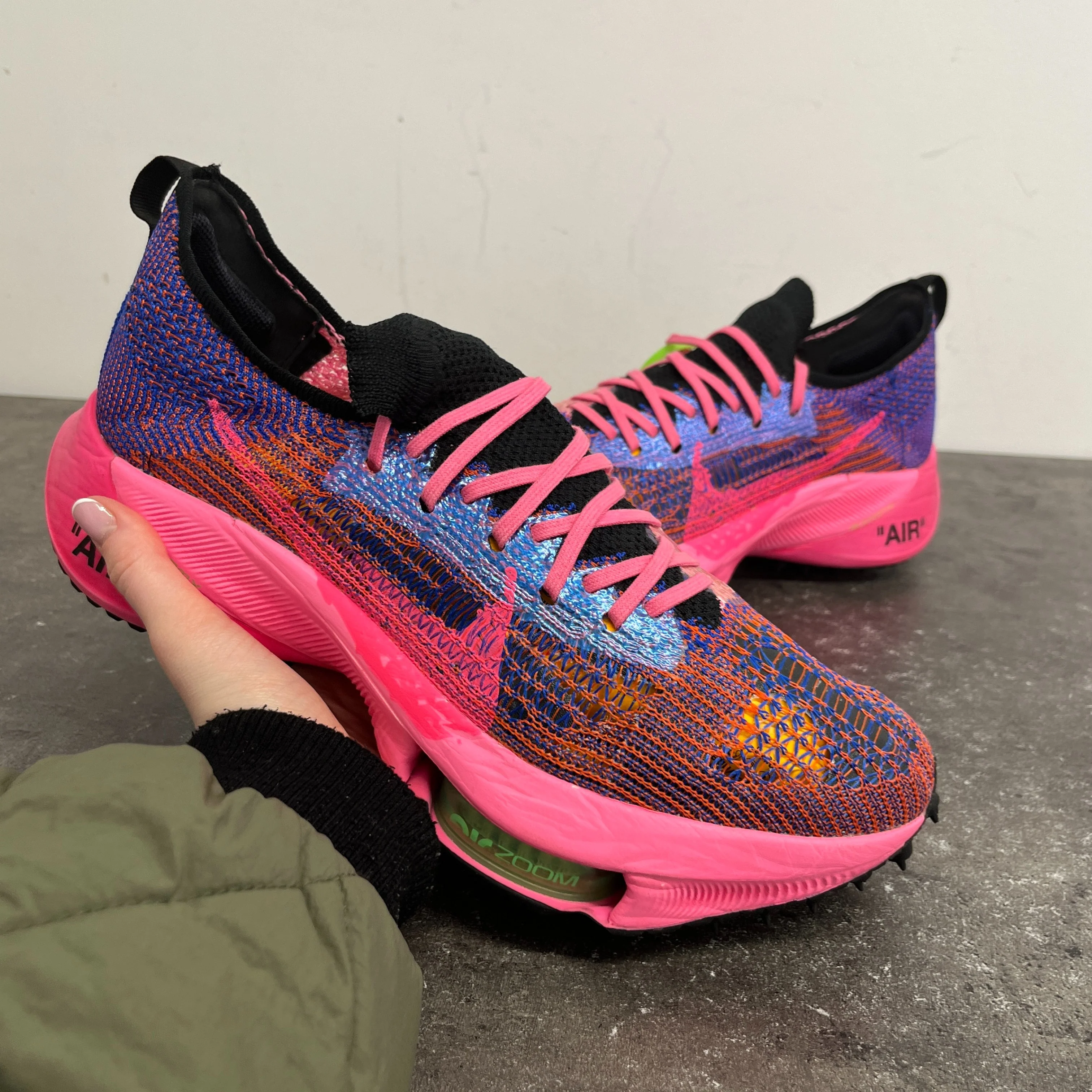Men's X Nike Air Zoom Tempo Next% Low Trainers Pink Size EU 44 / UK 10 - Image 12