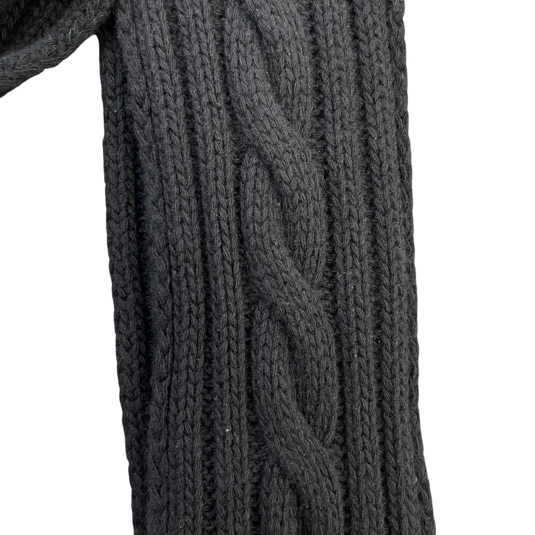 Men's X North Face Cable Knit Scarf Black - Image 3