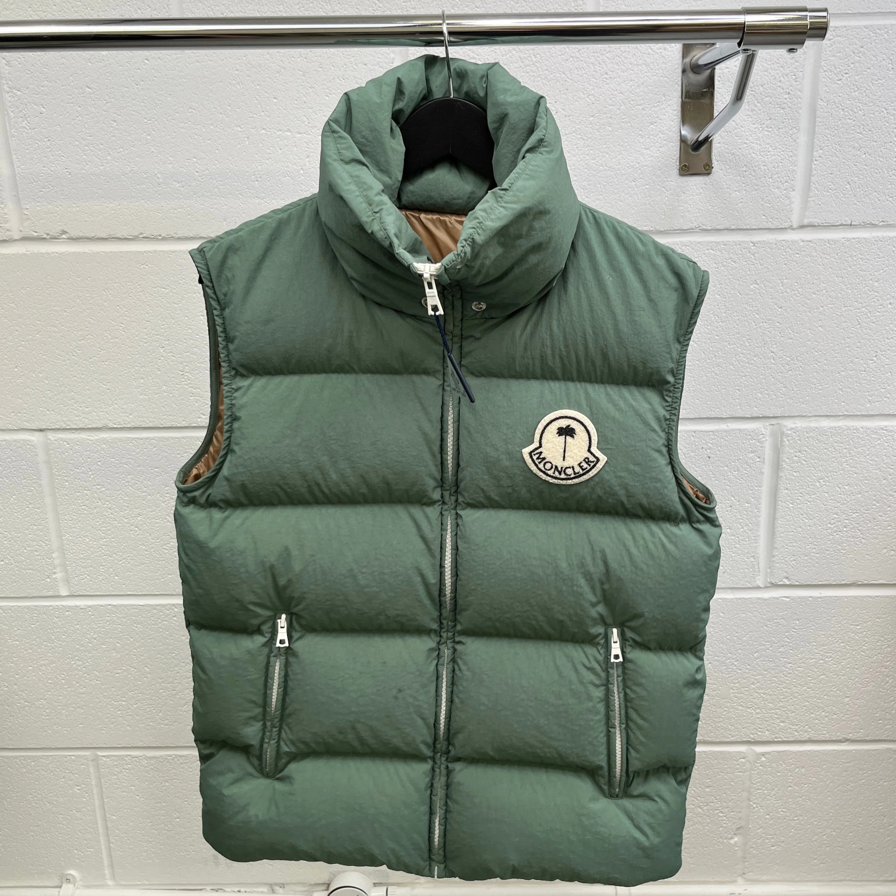 Men's X Palm Angels Rodmar Gilet Green Size Size 00 / XXS - Image 10
