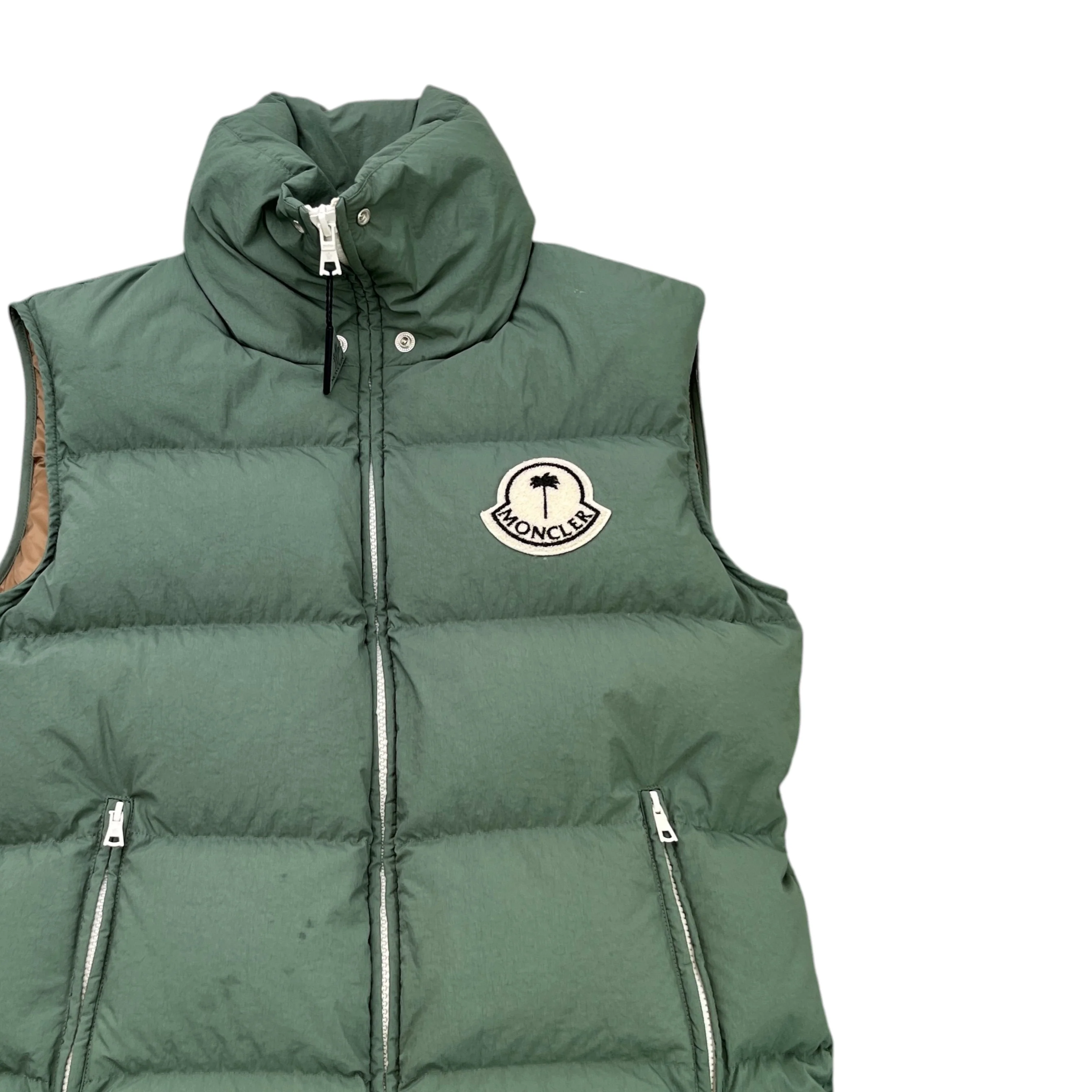 Men's X Palm Angels Rodmar Gilet Green Size Size 00 / XXS - Image 3