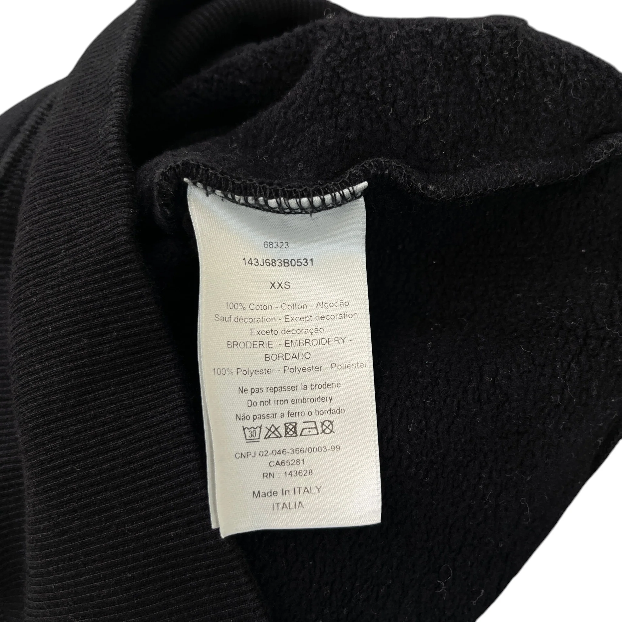 Men's X Peter Doig Embroidered Logo Hoodie Black Size XXS - Image 10