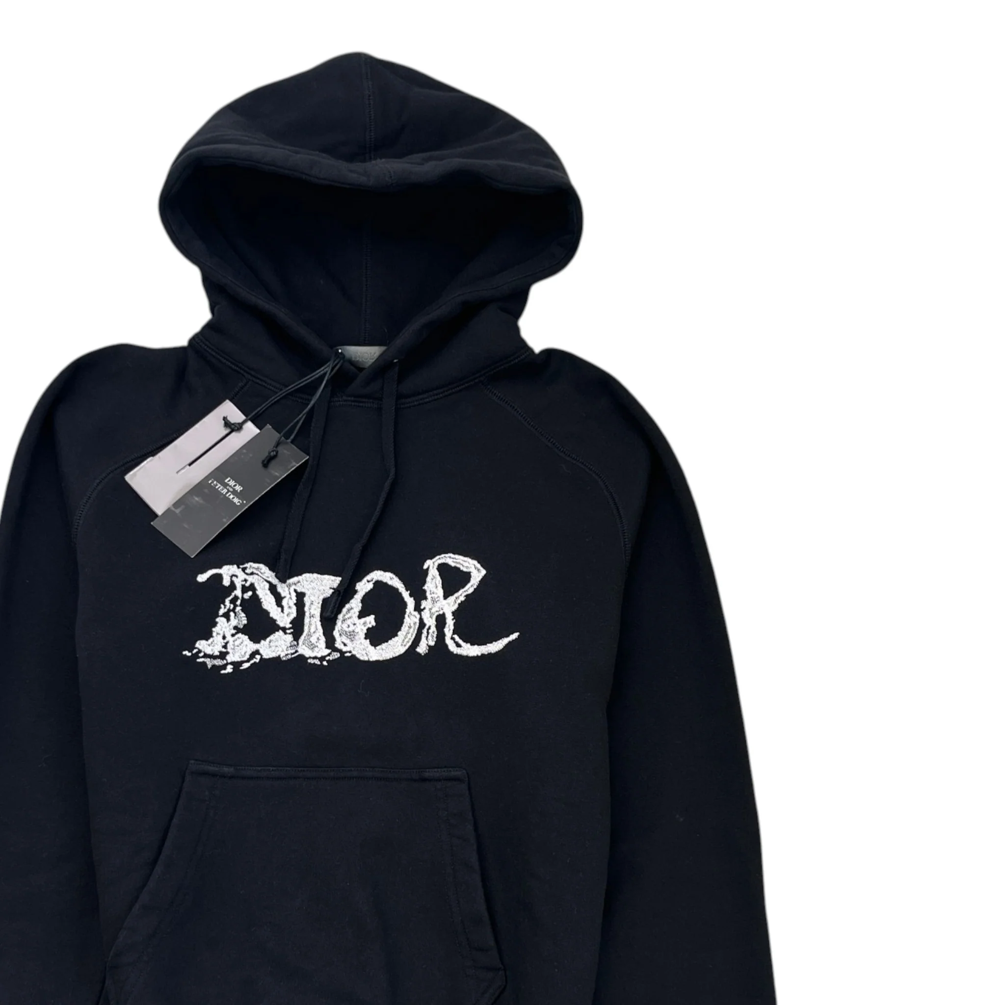 Men's X Peter Doig Embroidered Logo Hoodie Black Size XXS - Image 3