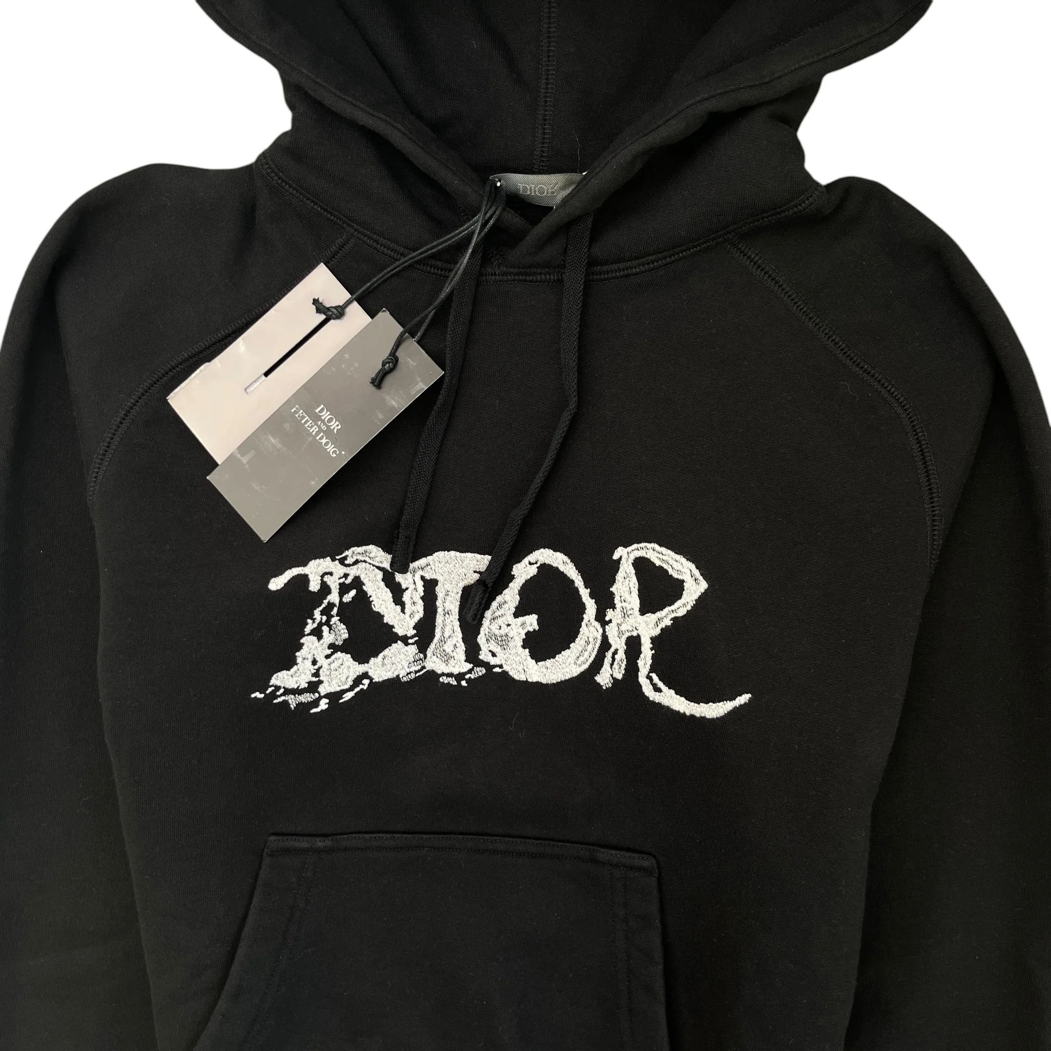 Men's X Peter Doig Embroidered Logo Hoodie Black Size XXS - Image 5