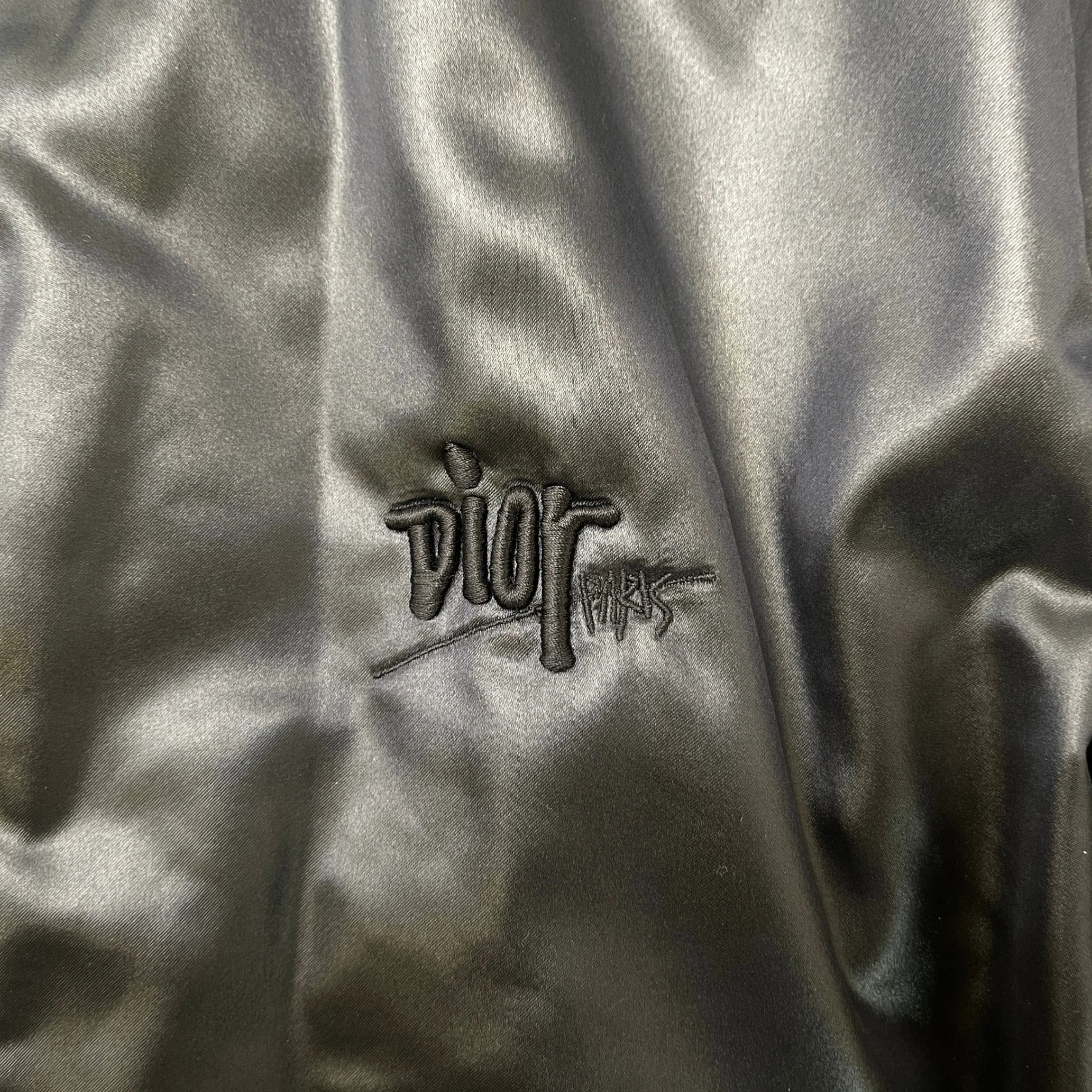 Men's X Stussy Embroidered Bomber Jacket Black Size IT 54 / XXL - Image 7