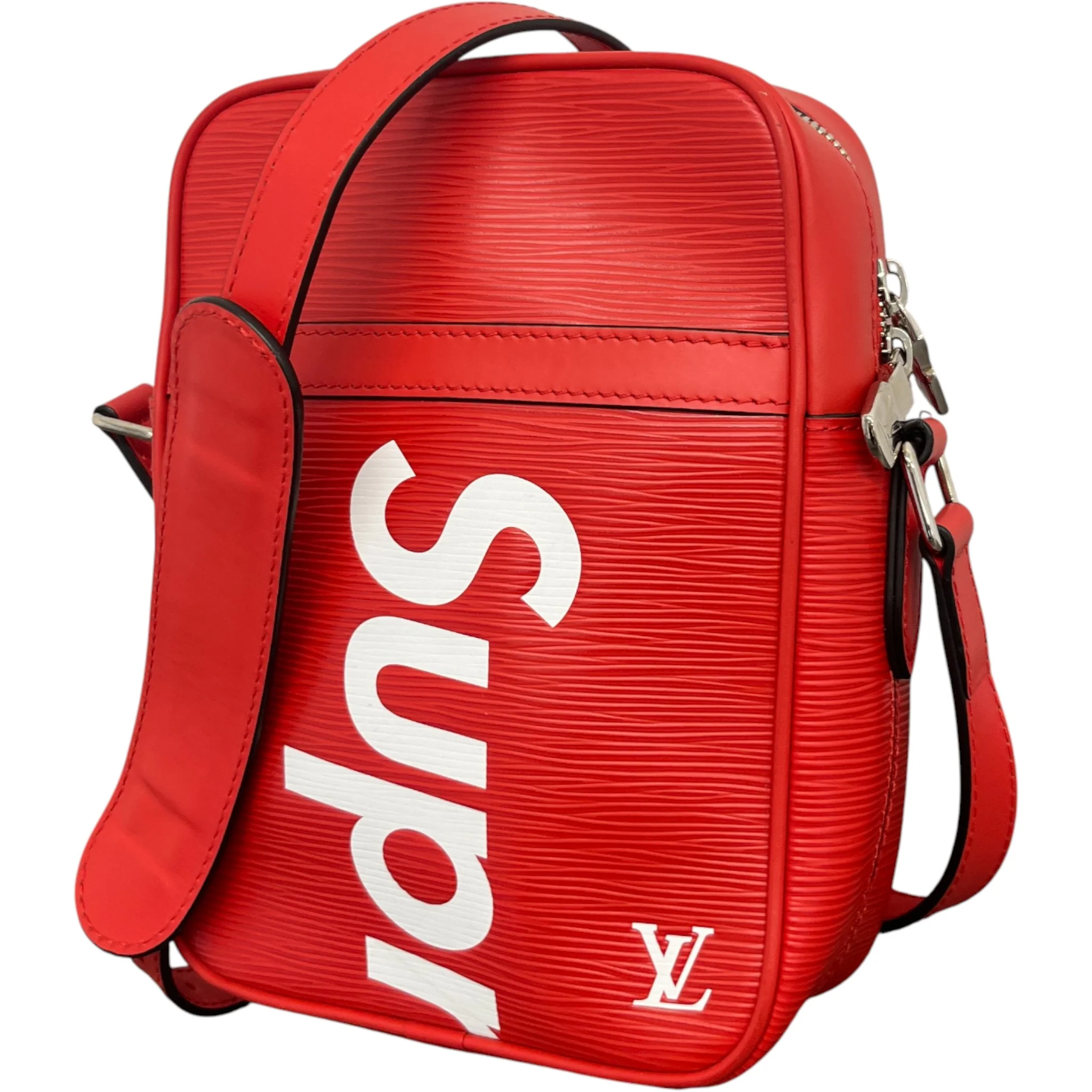 Men's X Supreme Danube Pm Epi Bag Red - Image 5