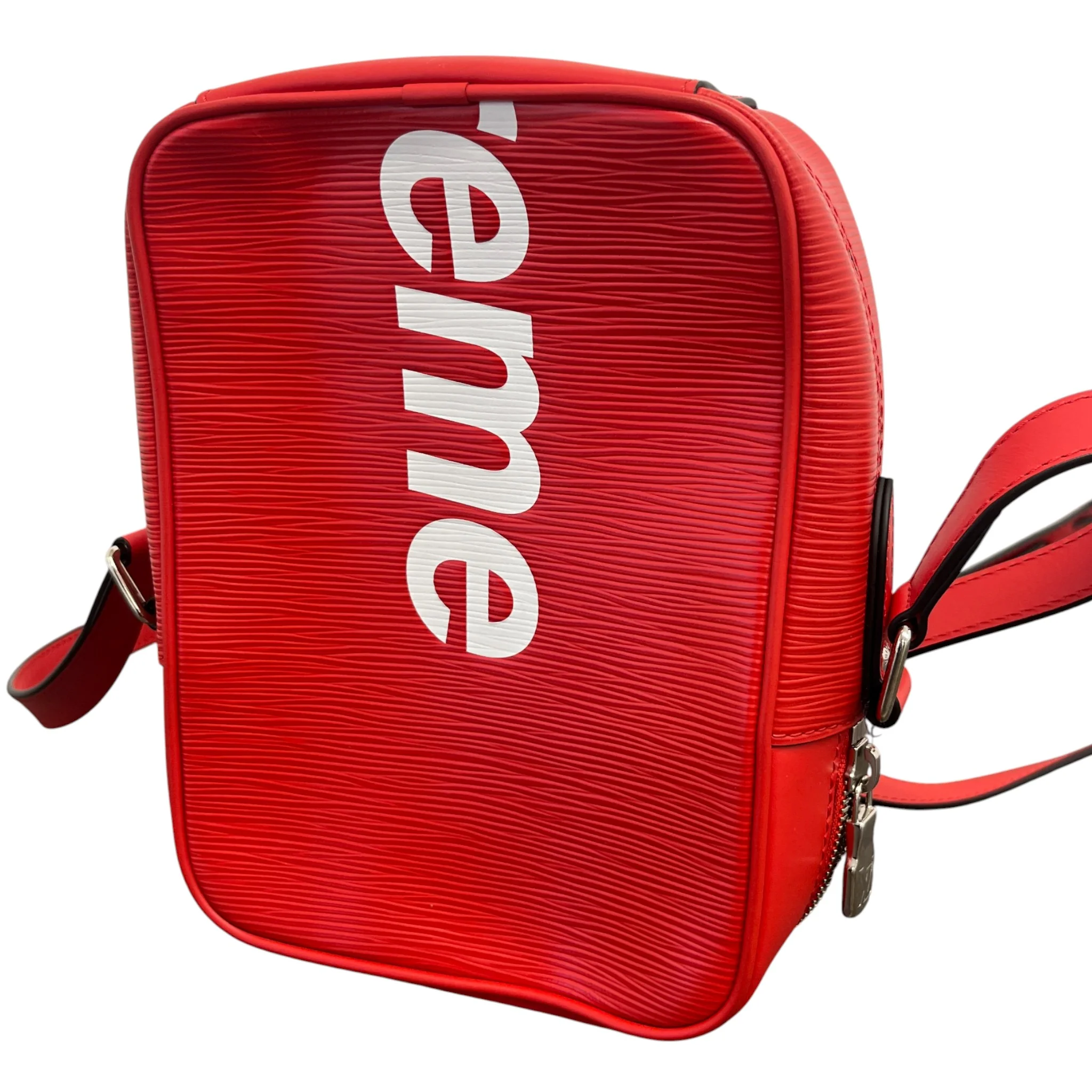 Men's X Supreme Danube Pm Epi Bag Red - Image 9