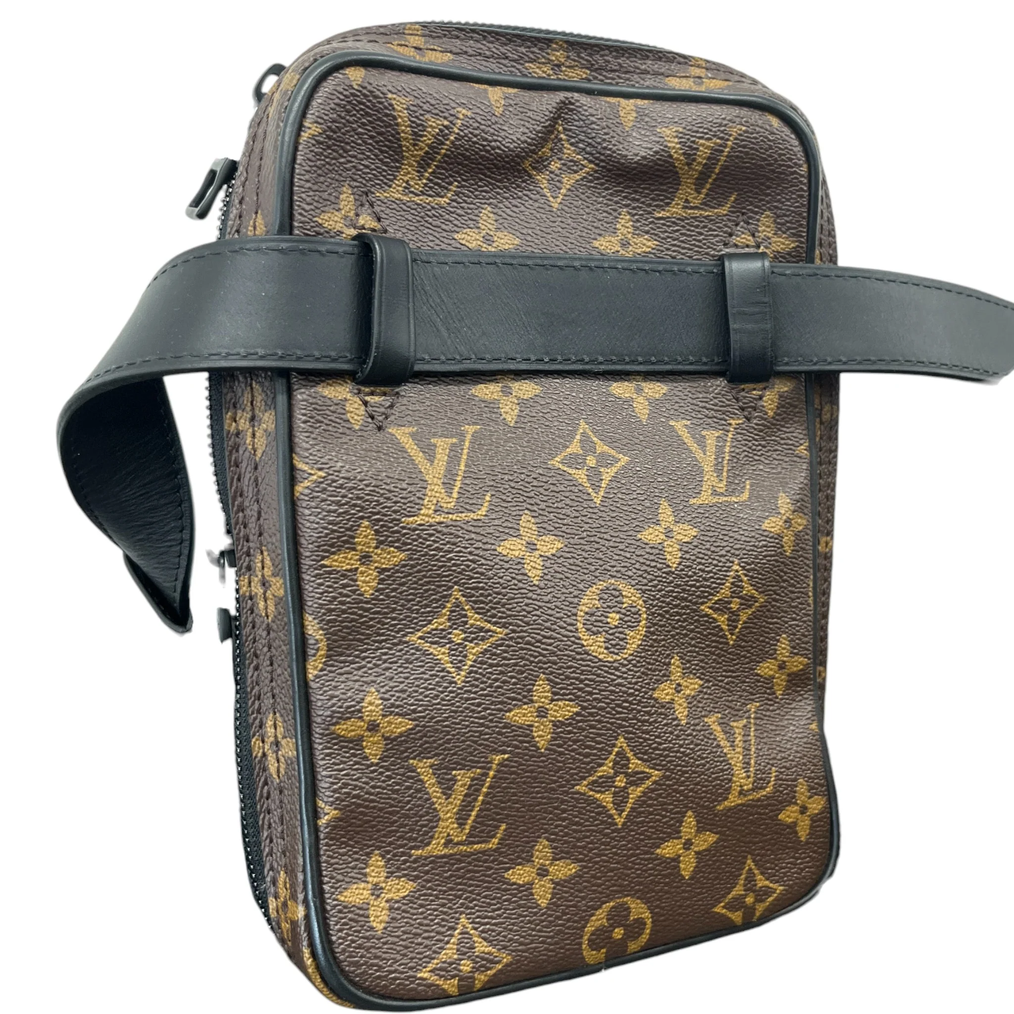 Men's X Virgil Abloh Iv Harness Utility Monogram Side Belt Bag Brown - Image 6
