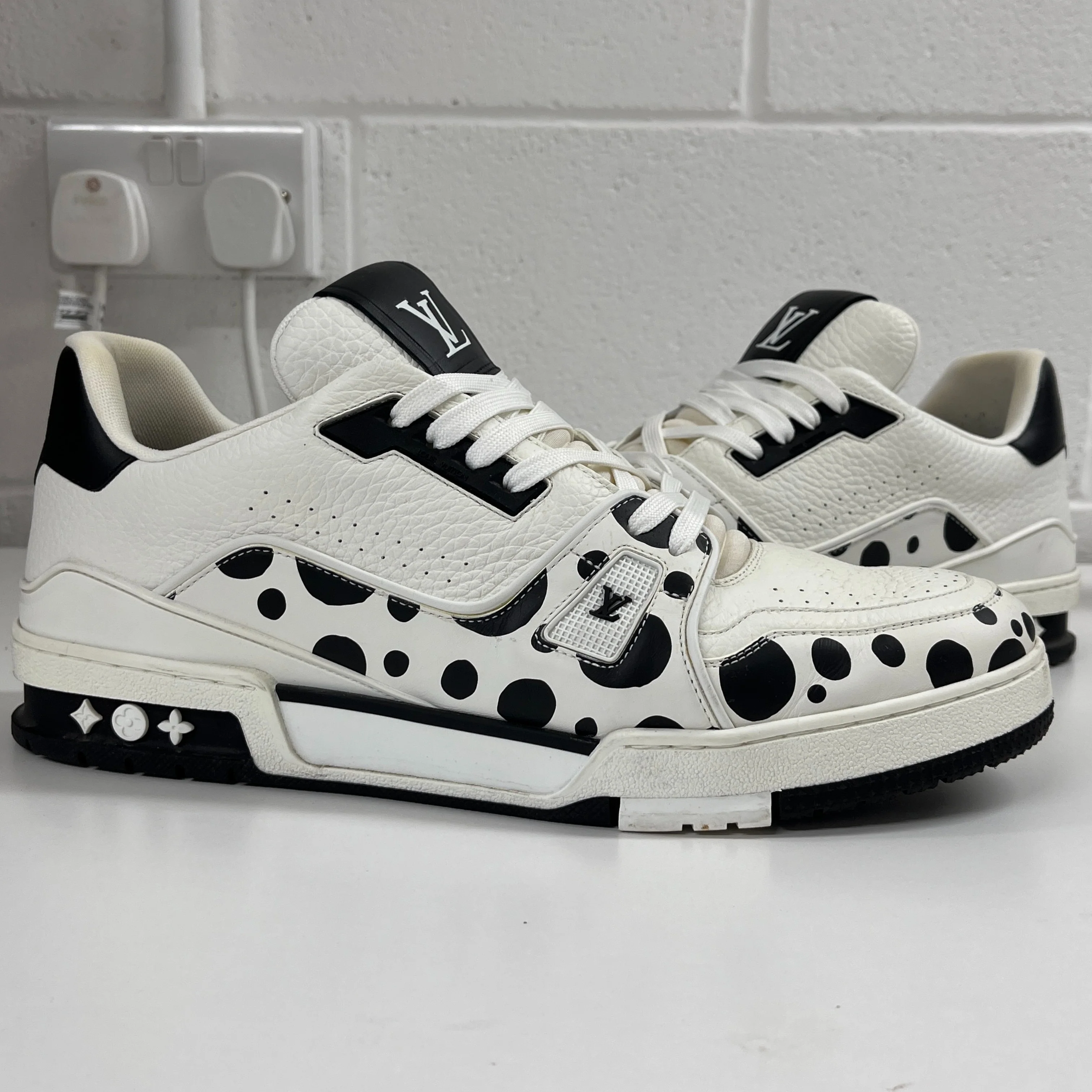 Men's X Yayoi Kusama Lv Low Trainers White Size EU 45 / UK 11 - Image 12