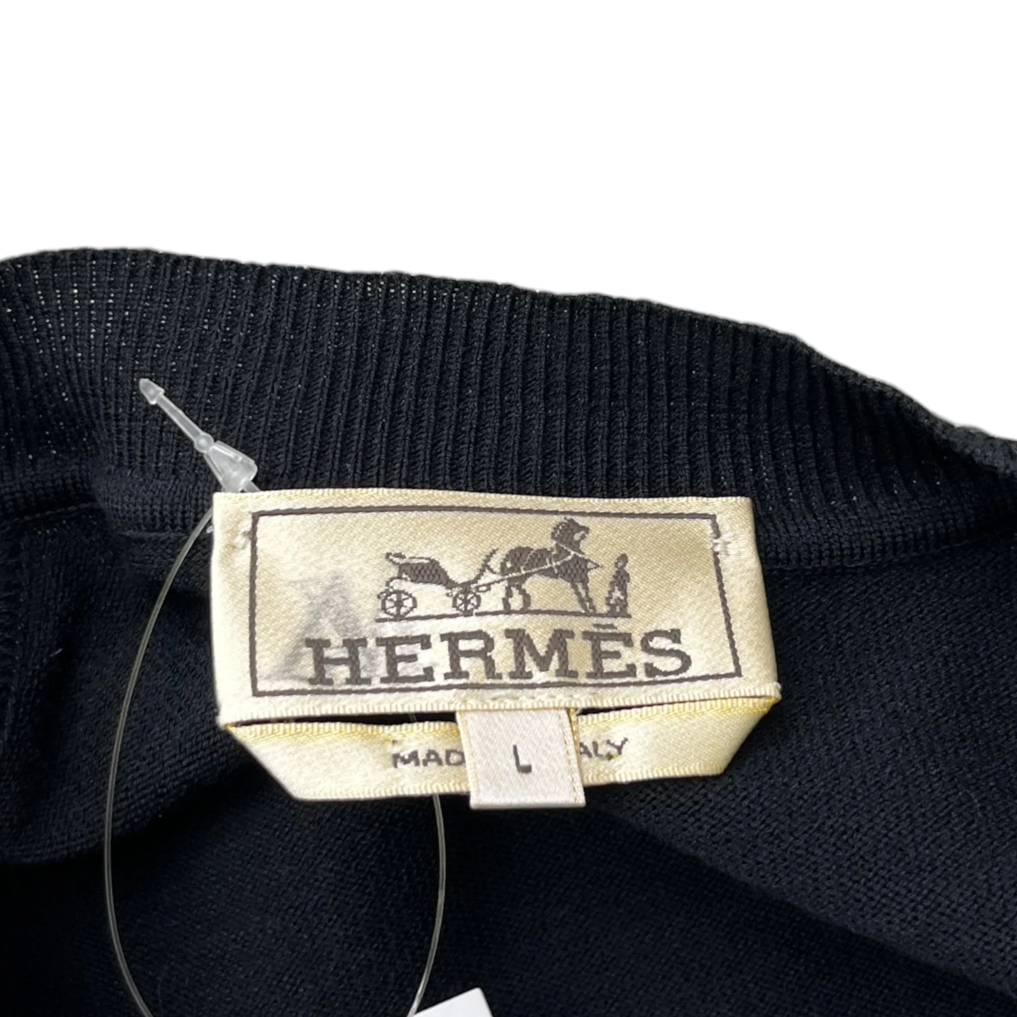 Men's Zip Up Cardigan Black Size L - Image 7