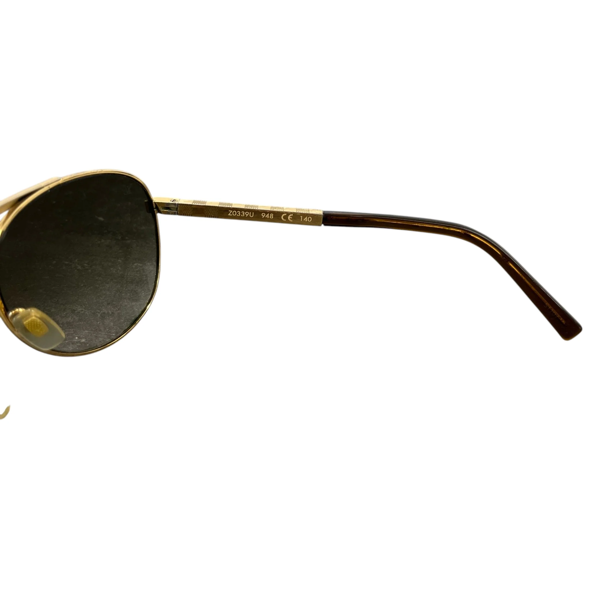 Men's Zo339U Attitude Pilote Sunglasses Gold - Image 8